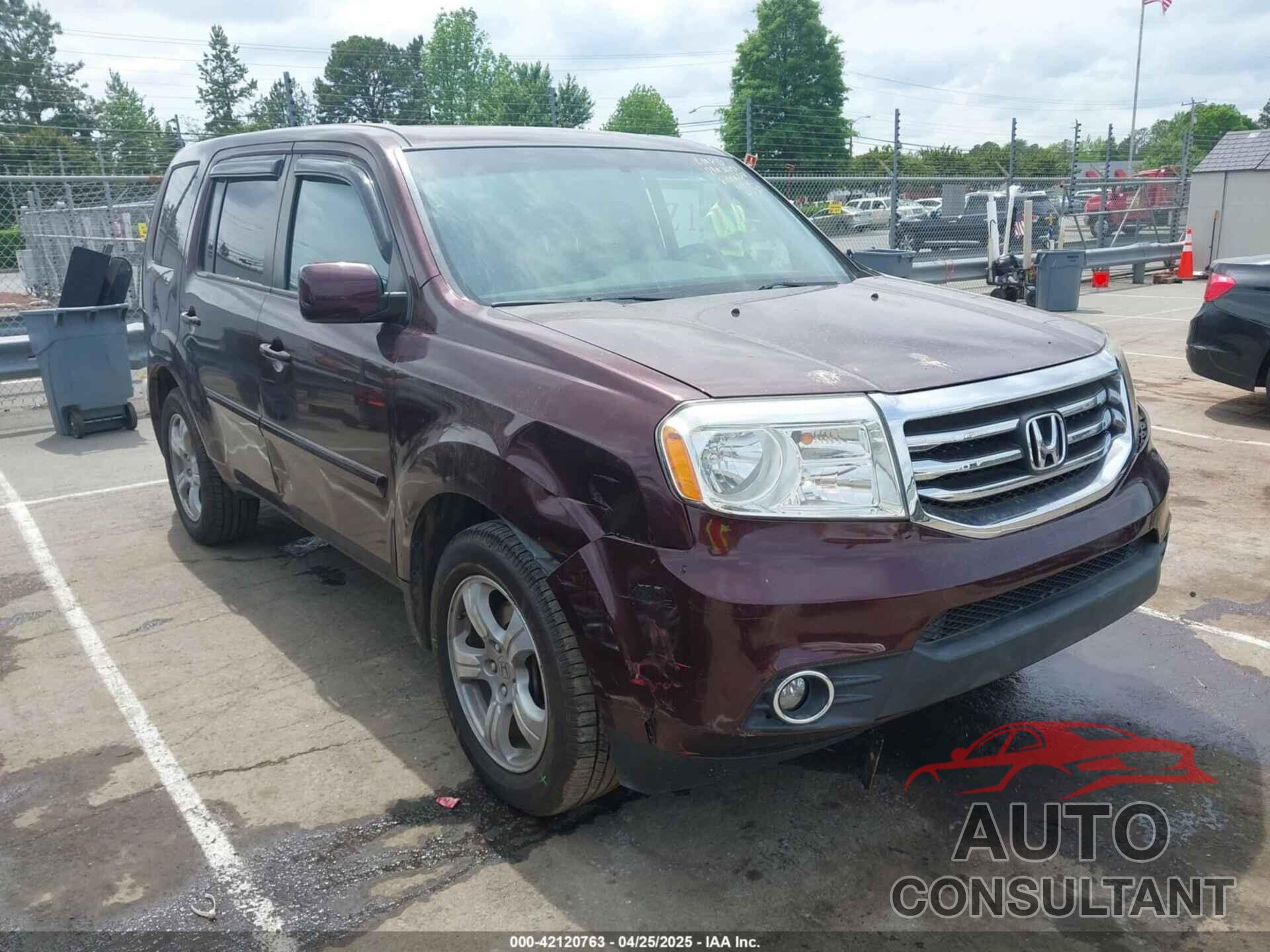 HONDA PILOT 2013 - 5FNYF4H52DB085259