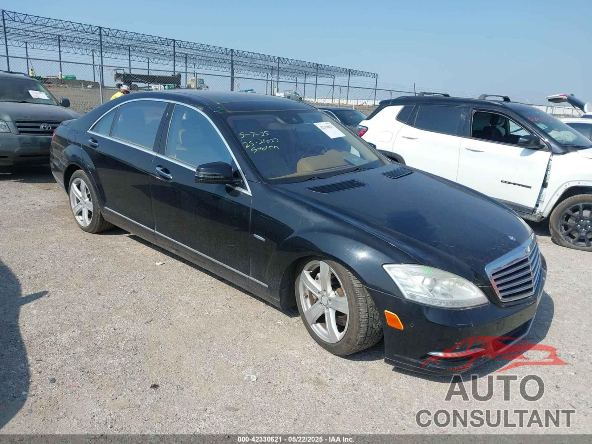 MERCEDES-BENZ S 550 2012 - WDDNG9EB5CA479715