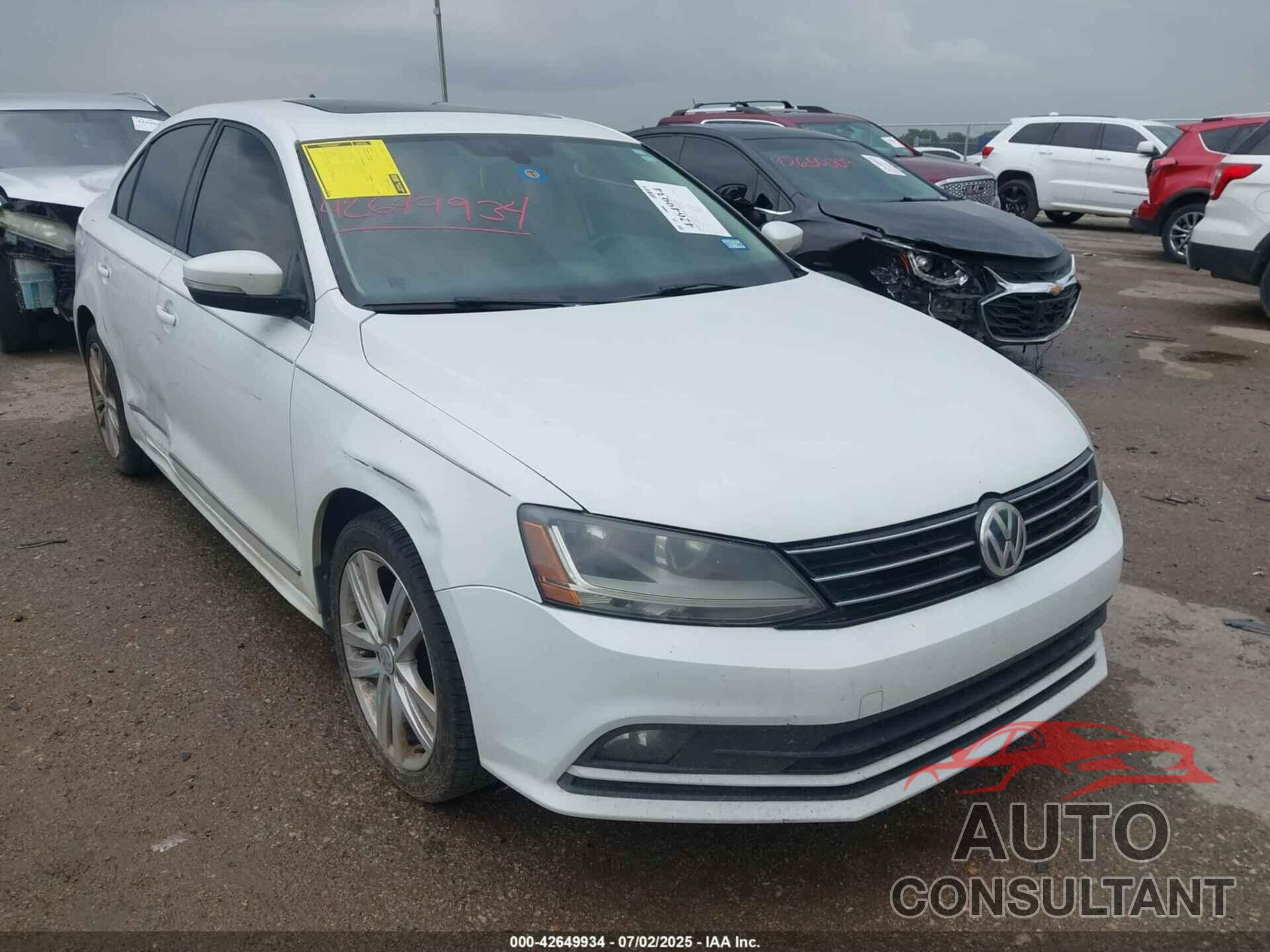 VOLKSWAGEN JETTA 2017 - 3VWL17AJ4HM410199