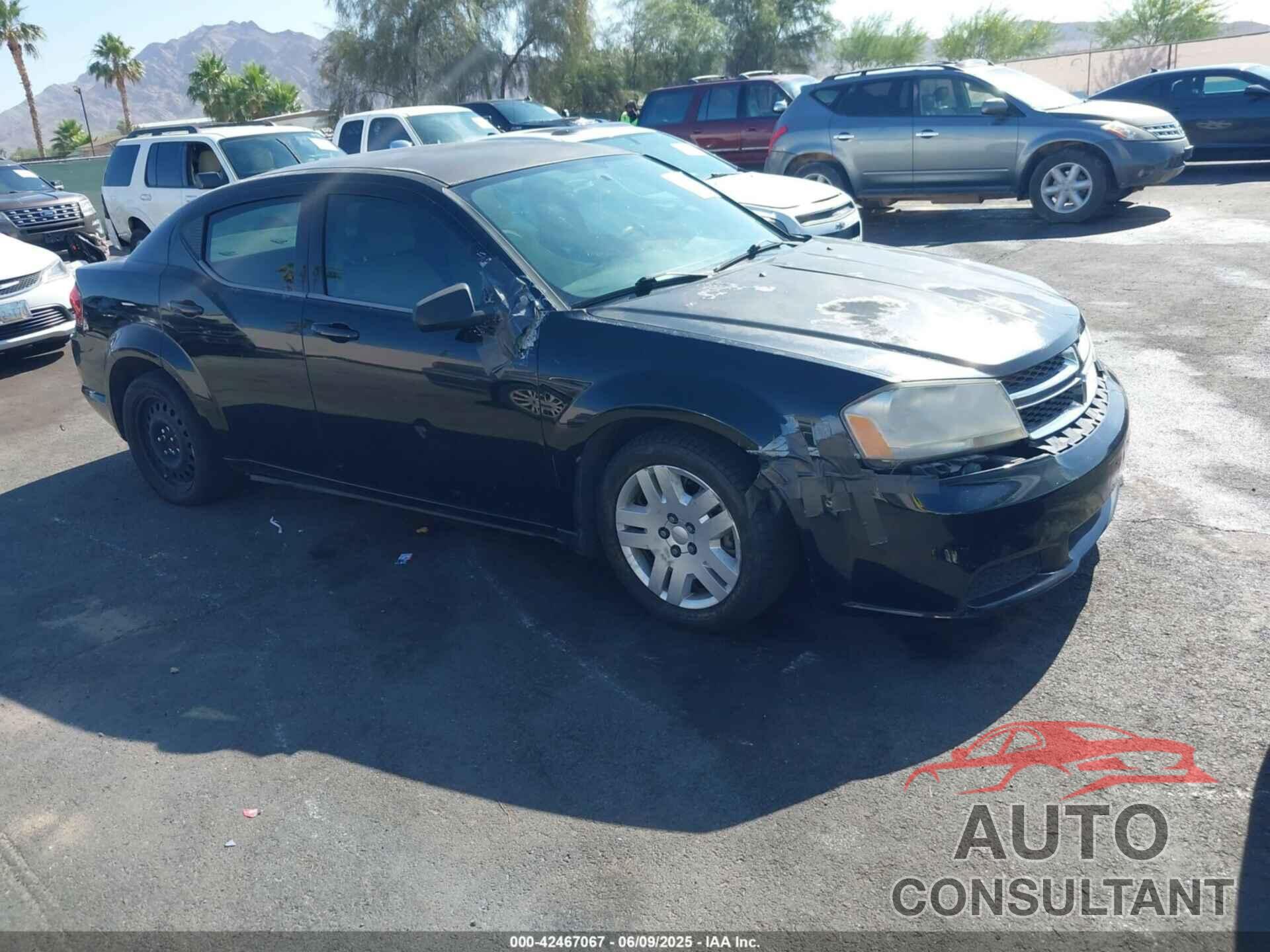 DODGE AVENGER 2013 - 1C3CDZAB6DN581376