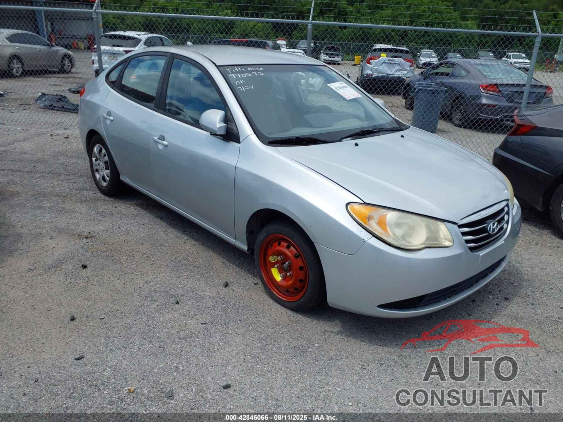 HYUNDAI ELANTRA 2010 - KMHDU4AD0AU990572