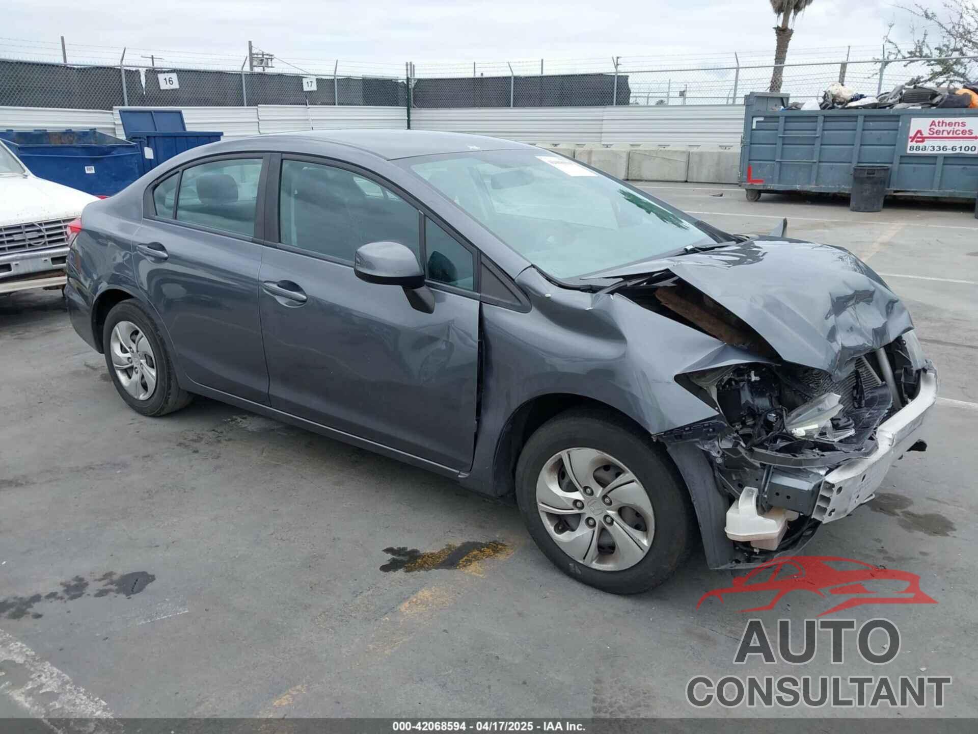 HONDA CIVIC 2013 - 19XFB2F59DE232287