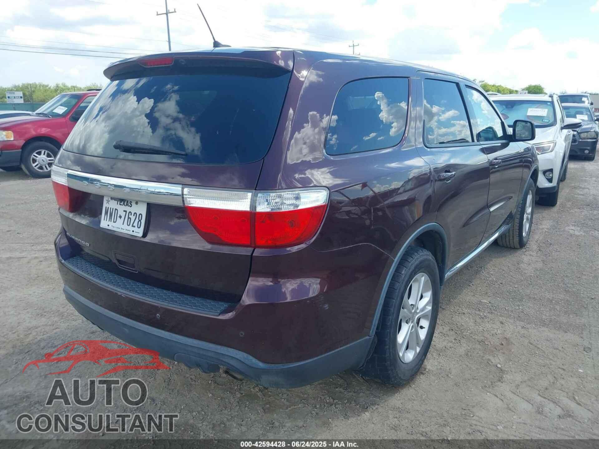 DODGE DURANGO 2012 - 1C4RDHAG6CC301302