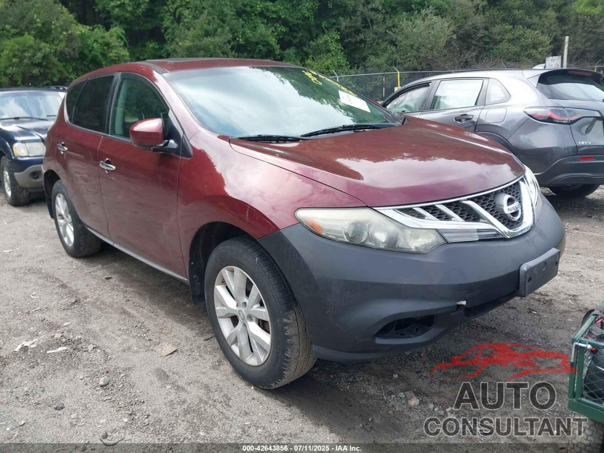 NISSAN MURANO 2011 - JN8AZ1MW6BW168437