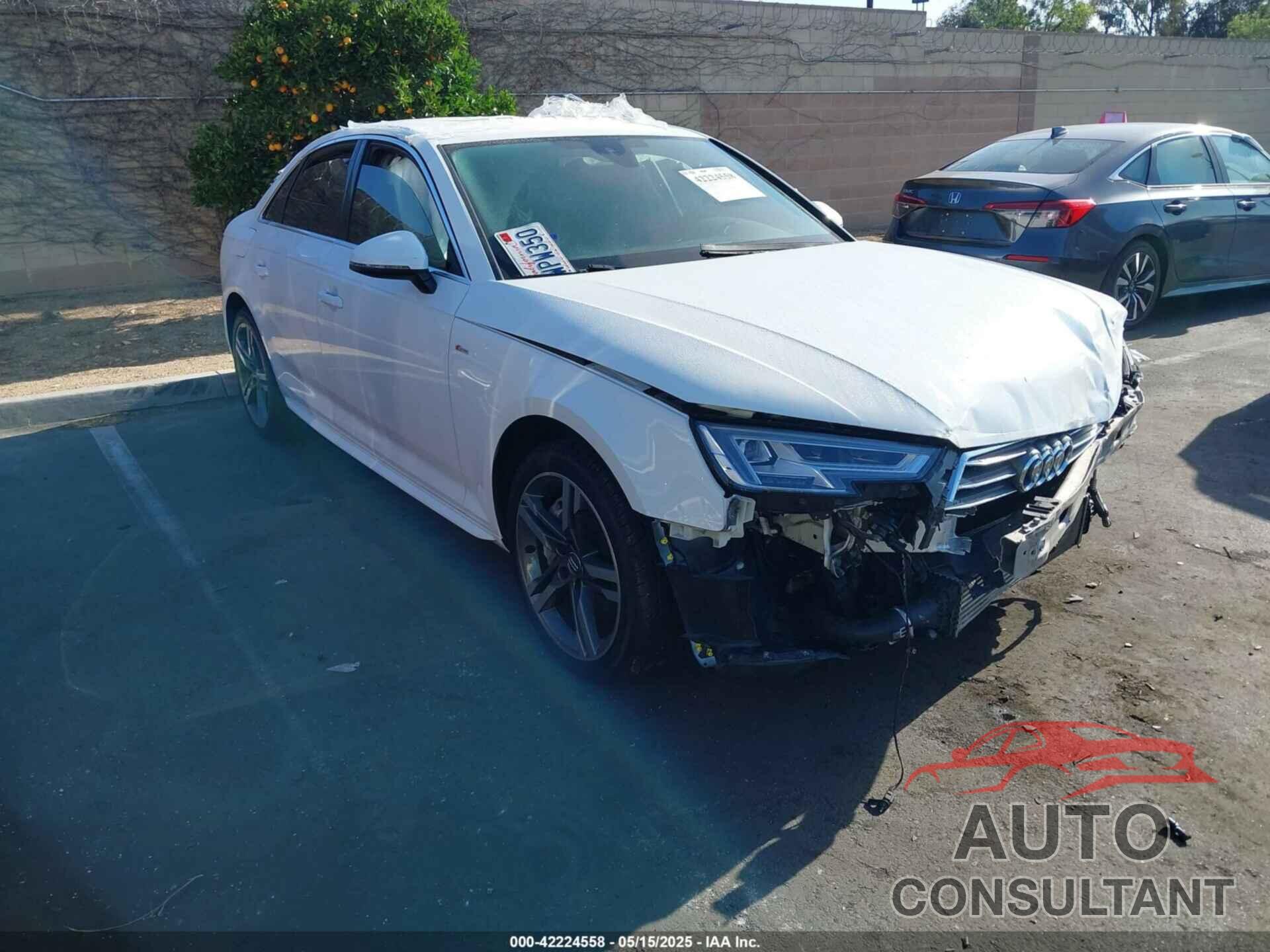 AUDI A4 2017 - WAULNAF45HN043615