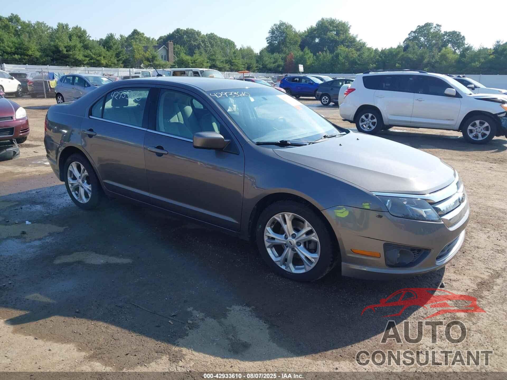 FORD FUSION 2012 - 3FAHP0HA3CR331239
