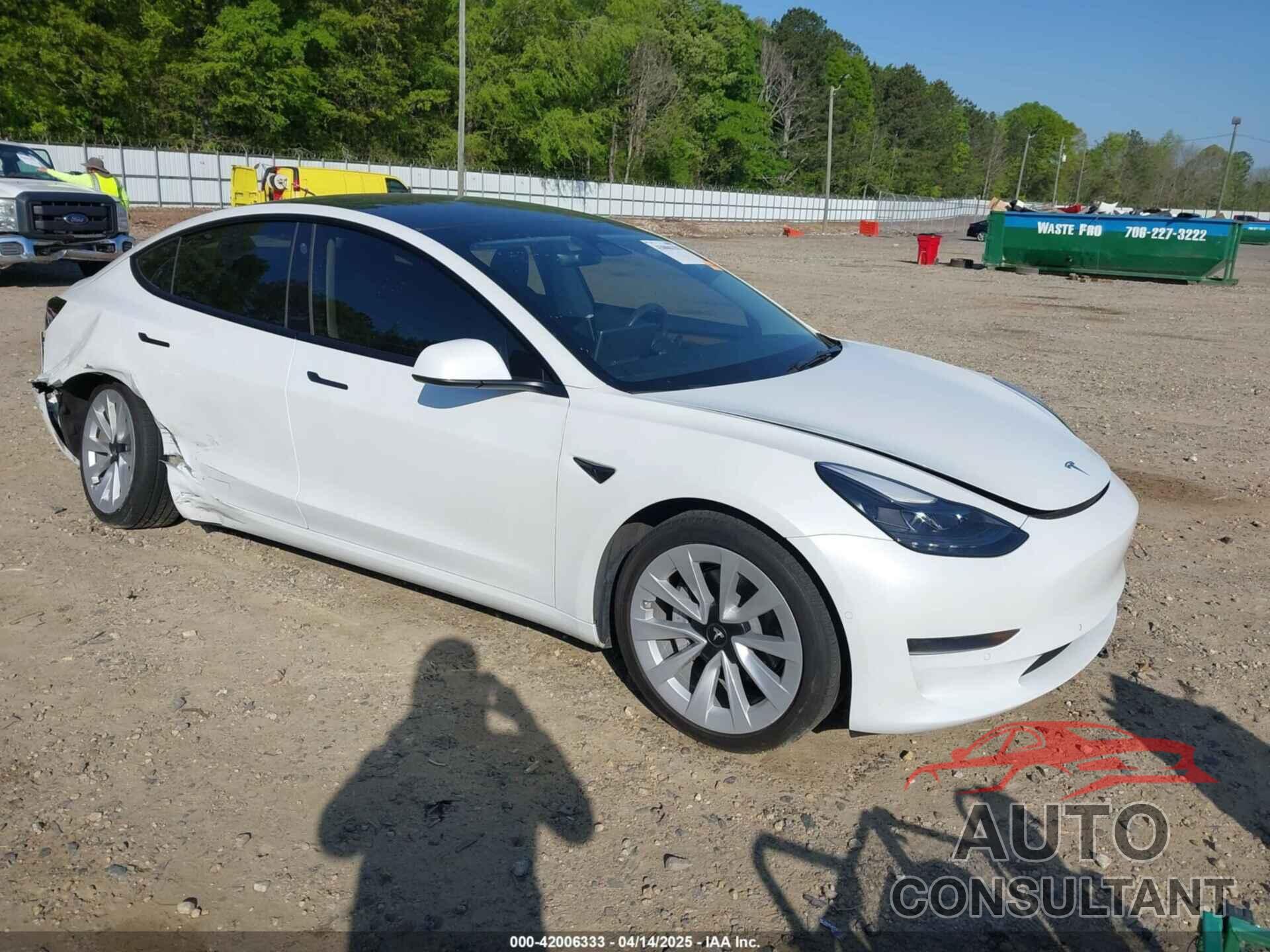 TESLA MODEL 3 2022 - 5YJ3E1EAXNF346944