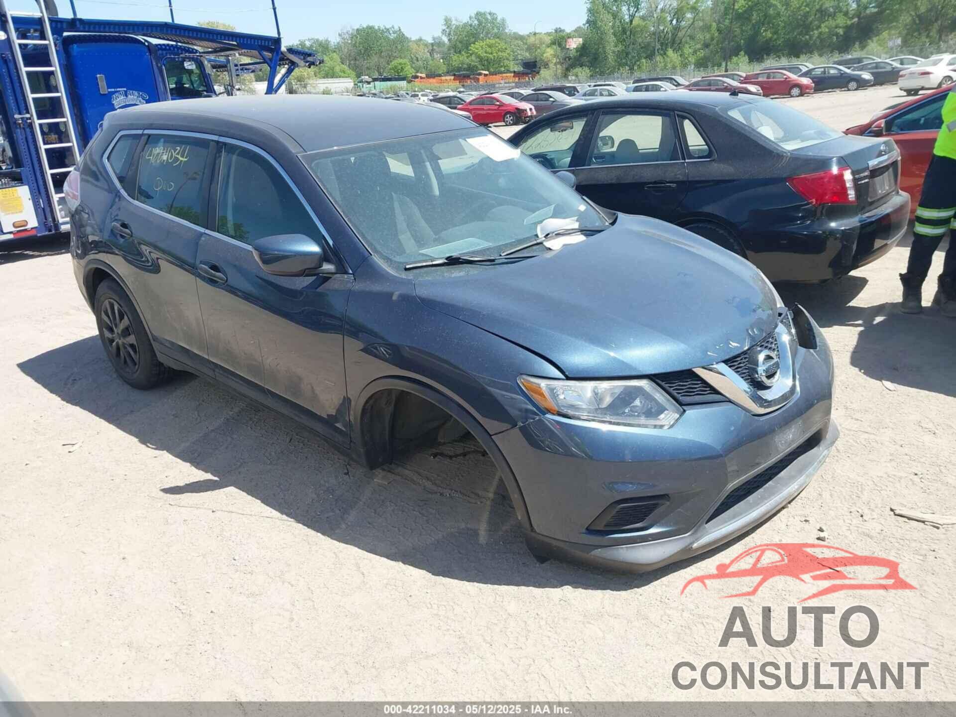 NISSAN ROGUE 2016 - KNMAT2MV7GP629415