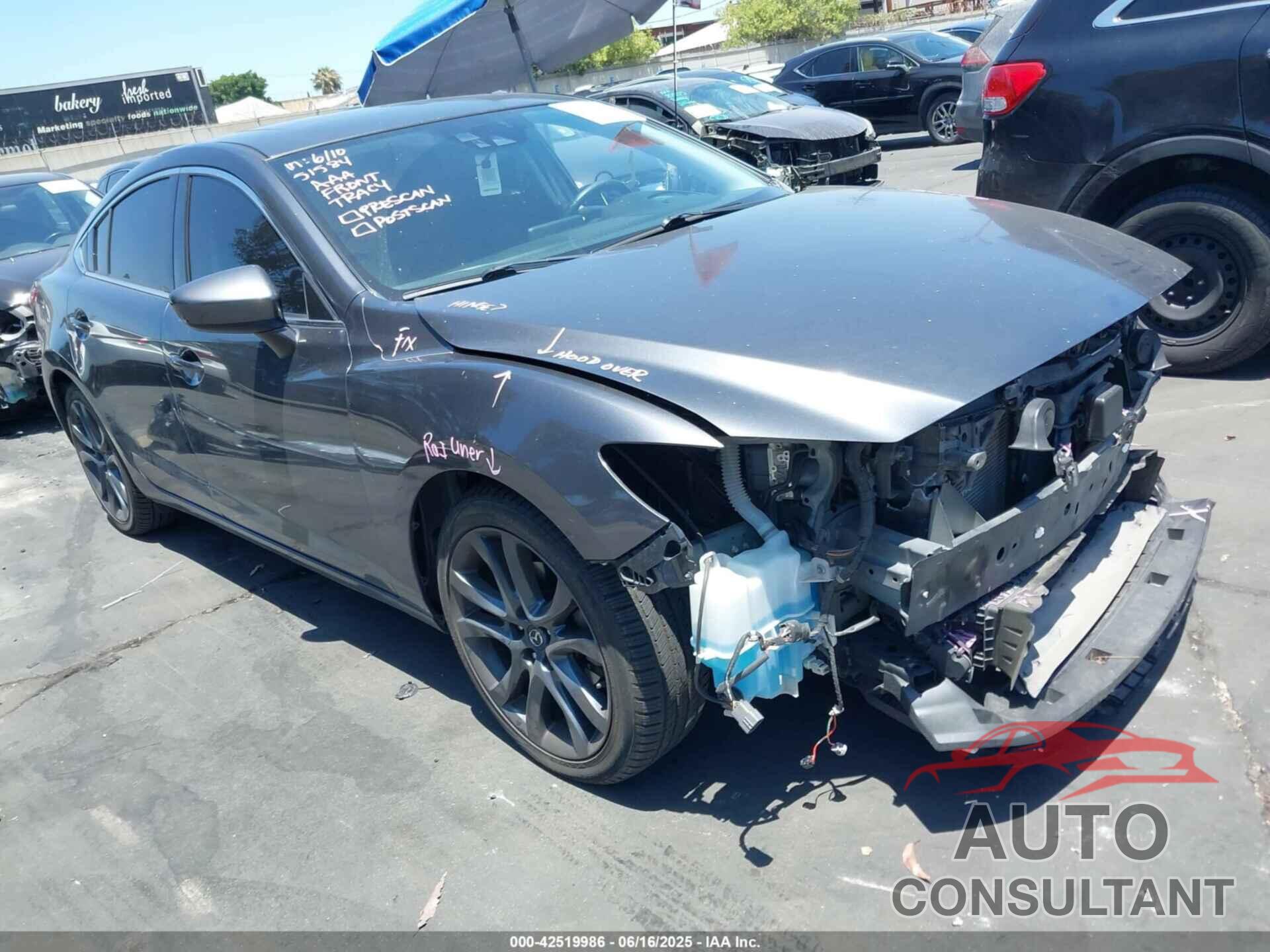 MAZDA MAZDA6 2016 - JM1GJ1W59G1461996