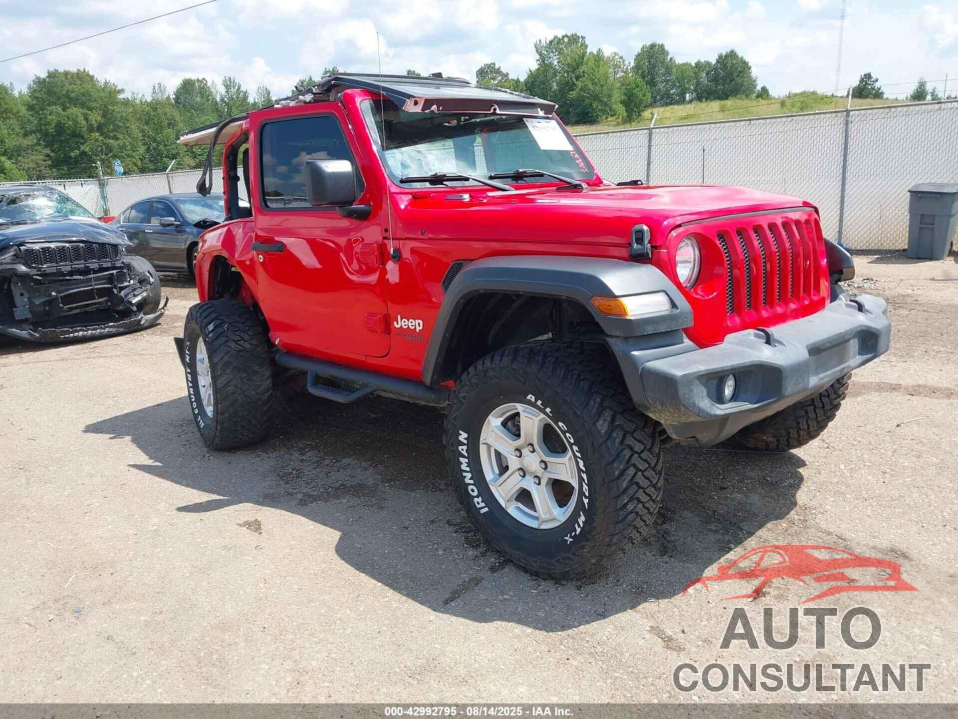 JEEP WRANGLER 2018 - 1C4GJXAG1JW193693