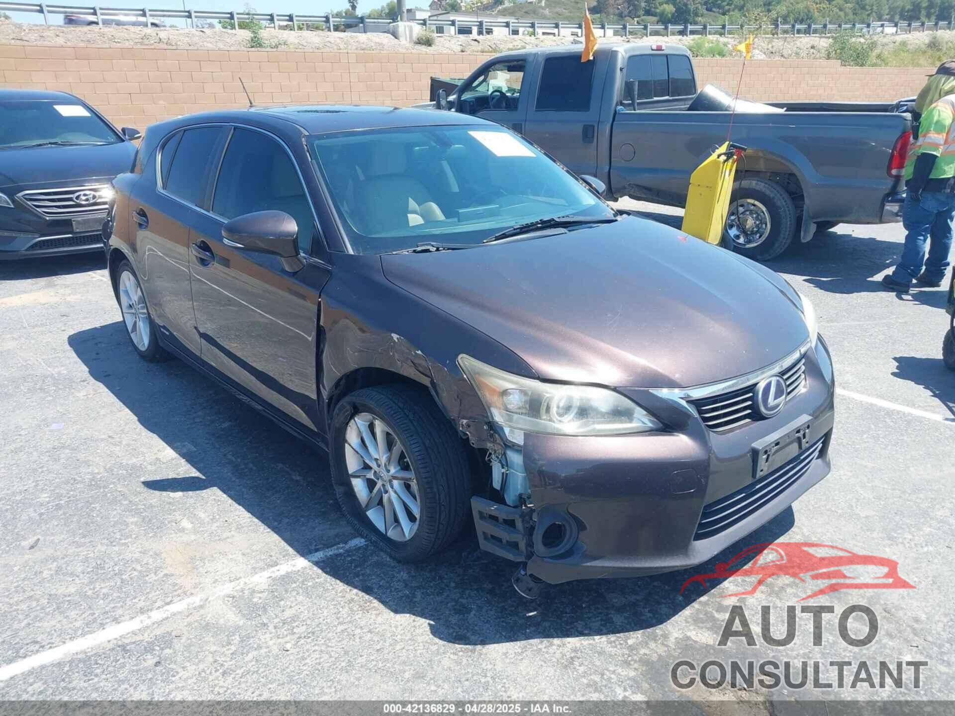 LEXUS CT 200H 2012 - JTHKD5BH4C2117777
