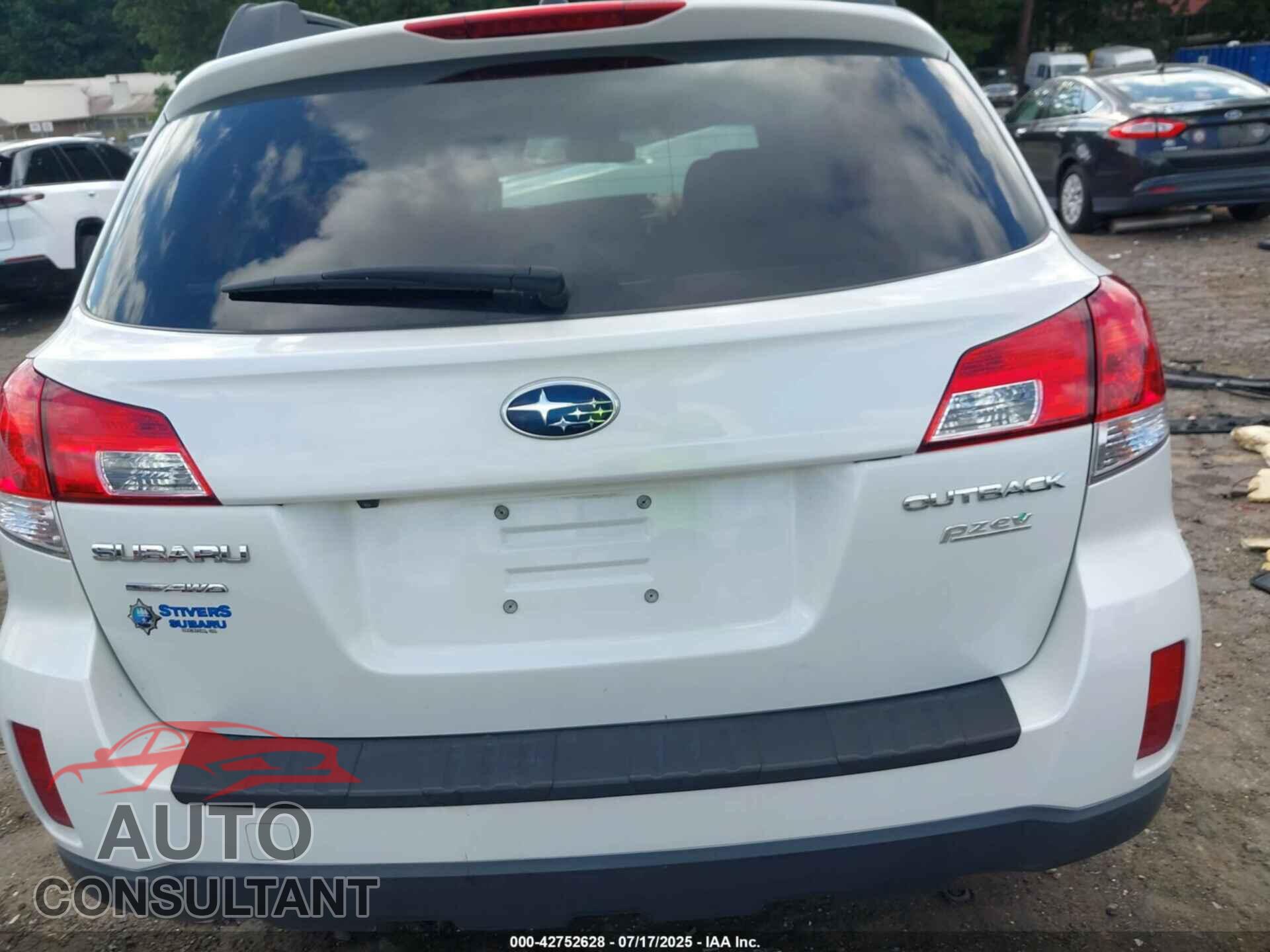 SUBARU OUTBACK 2012 - 4S4BRBLC3C3302025