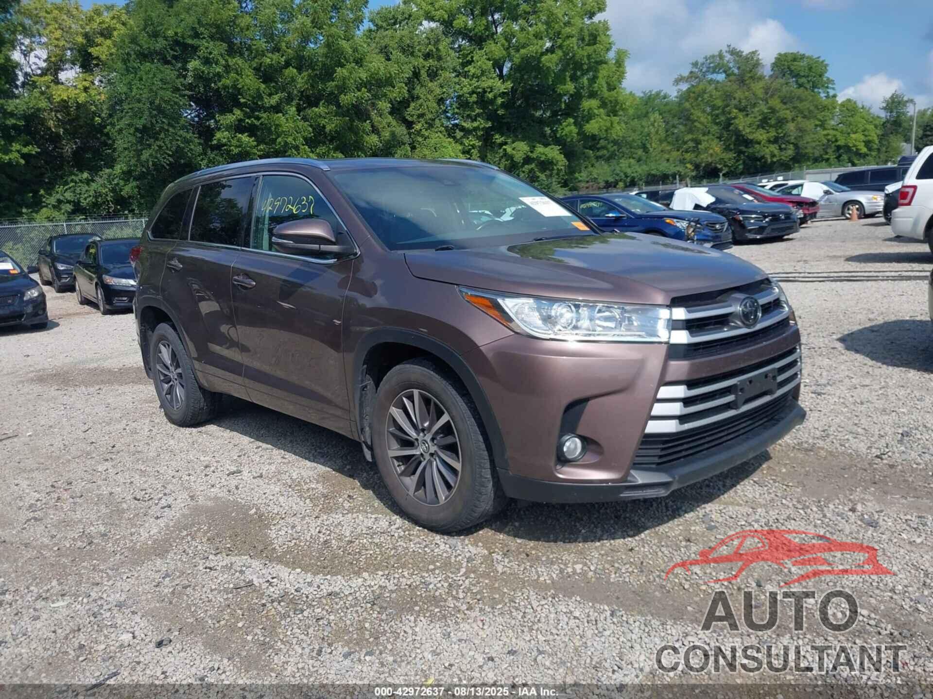 TOYOTA HIGHLANDER 2017 - 5TDJZRFH5HS443376