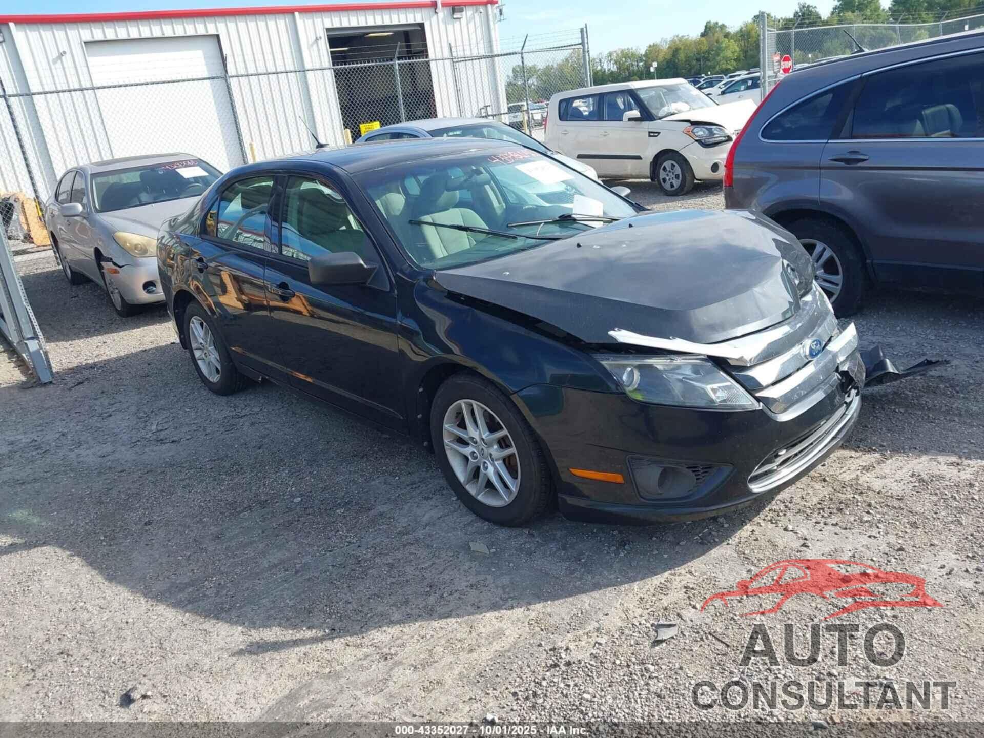 FORD FUSION 2012 - 3FAHP0GA8CR129109