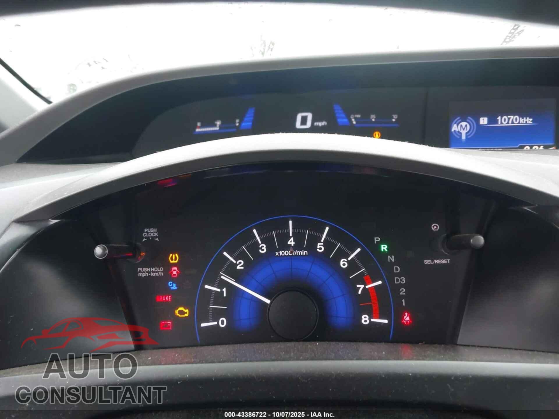 HONDA CIVIC 2012 - 2HGFB2F89CH310887