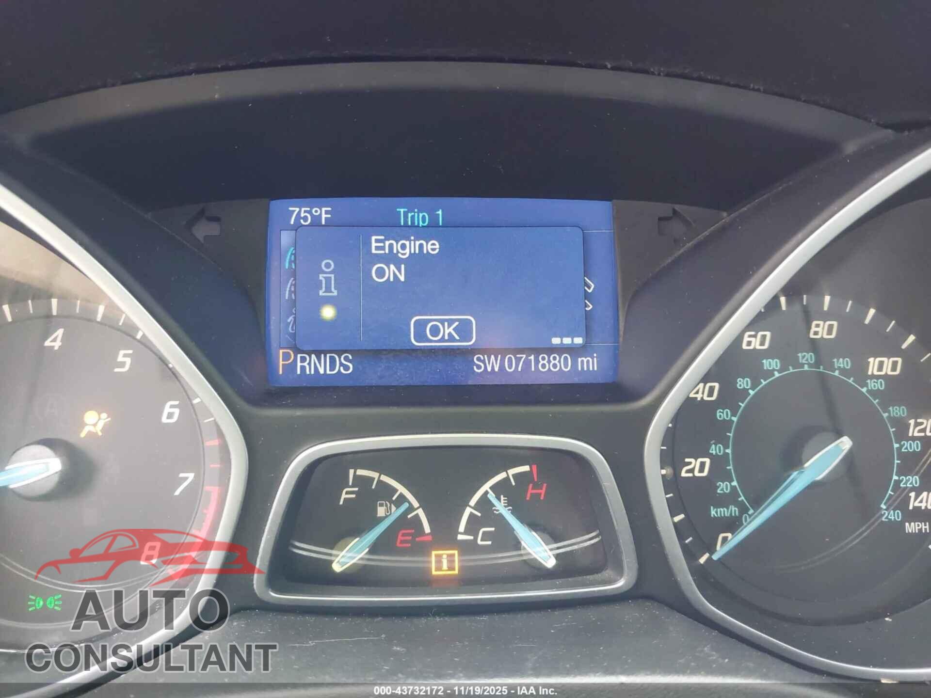 FORD FOCUS 2014 - 1FADP3F29EL195650