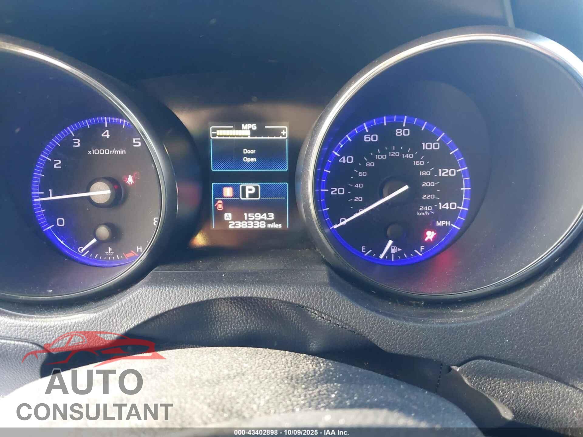 SUBARU OUTBACK 2016 - 4S4BSADC8G3201713