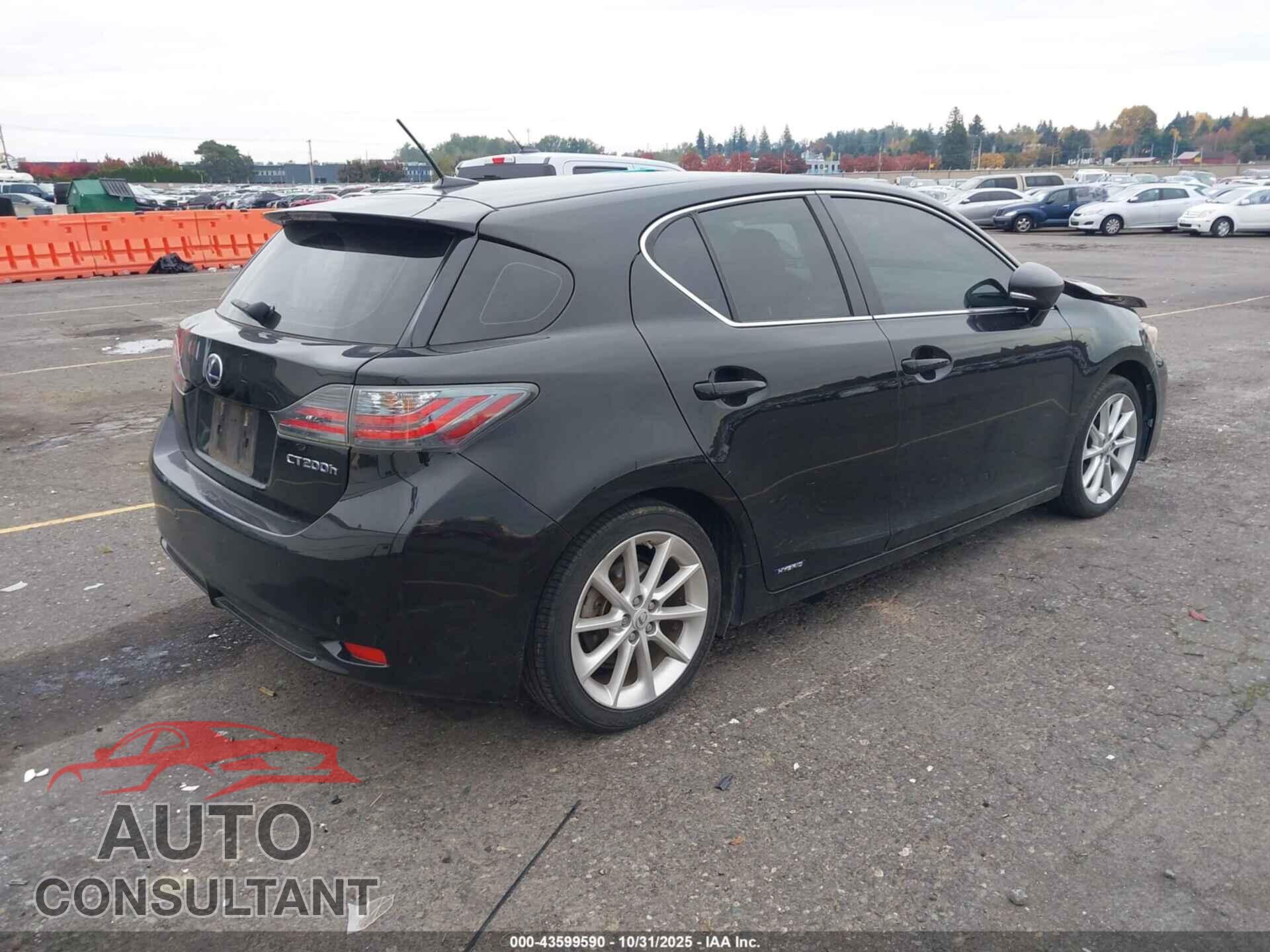 LEXUS CT 200H 2012 - JTHKD5BH0C2091663