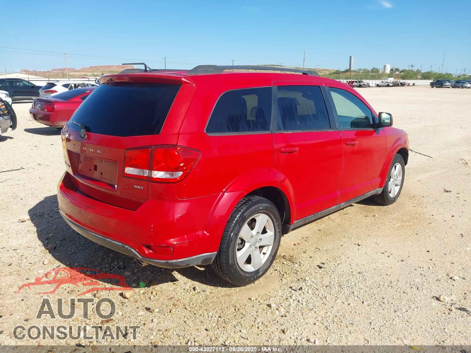 DODGE JOURNEY 2012 - 3C4PDCBG6CT229675