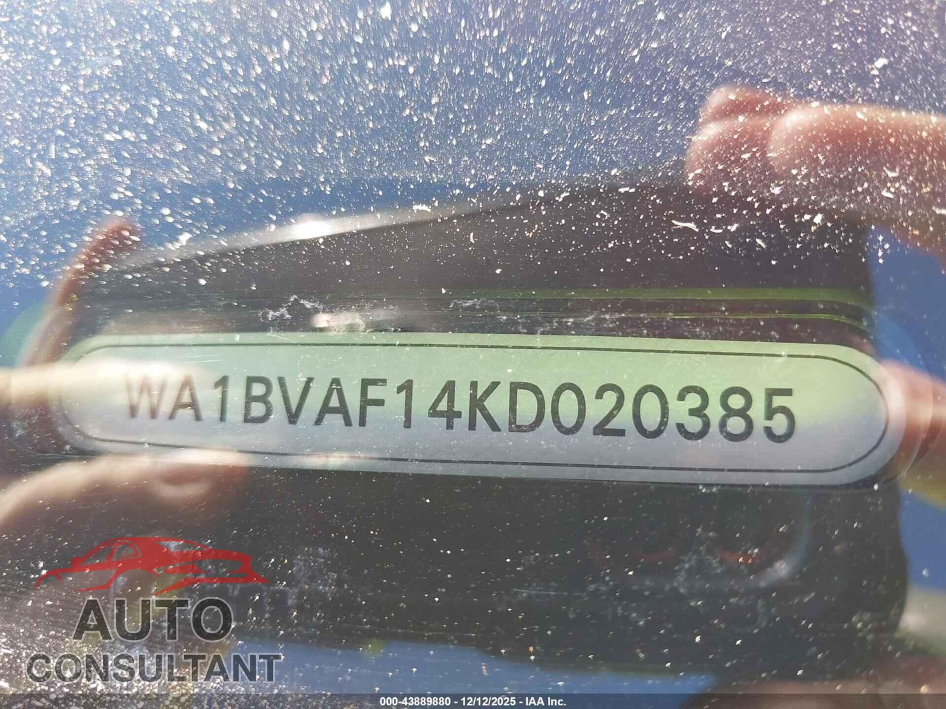 AUDI Q8 2019 - WA1BVAF14KD020385