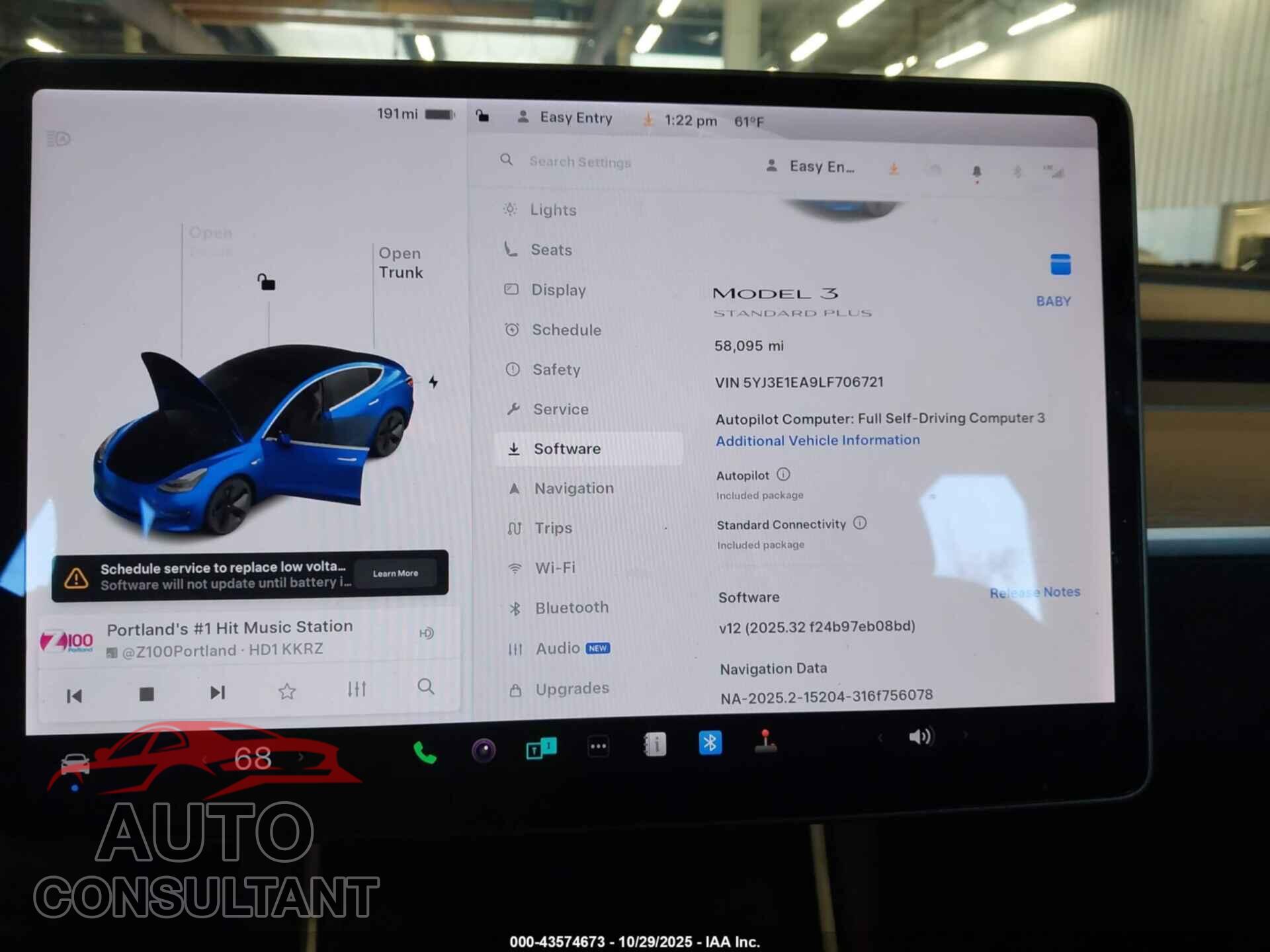 TESLA MODEL 3 2020 - 5YJ3E1EA9LF706721