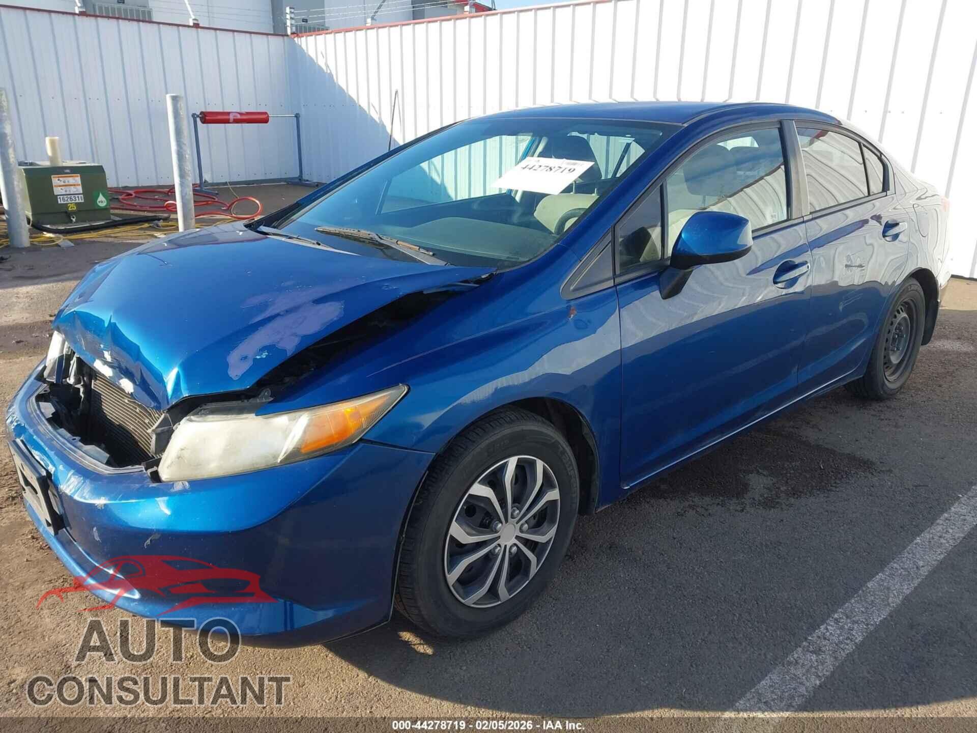HONDA CIVIC 2012 - 19XFB2F56CE321054