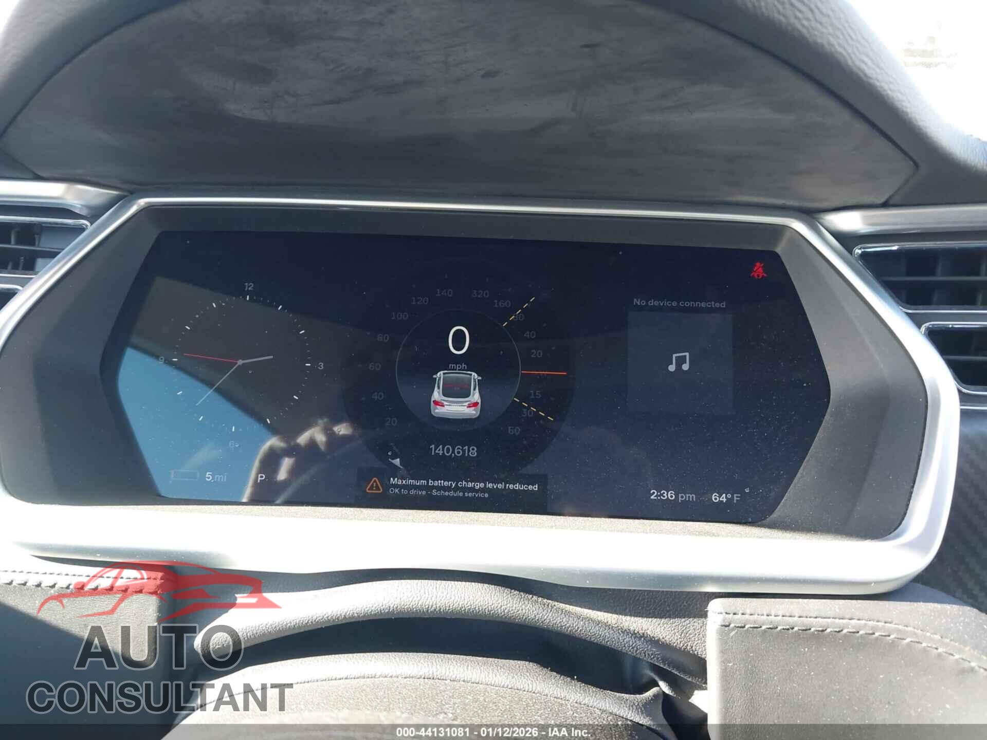 TESLA MODEL S 2012 - 5YJSA1DP2CFP02801