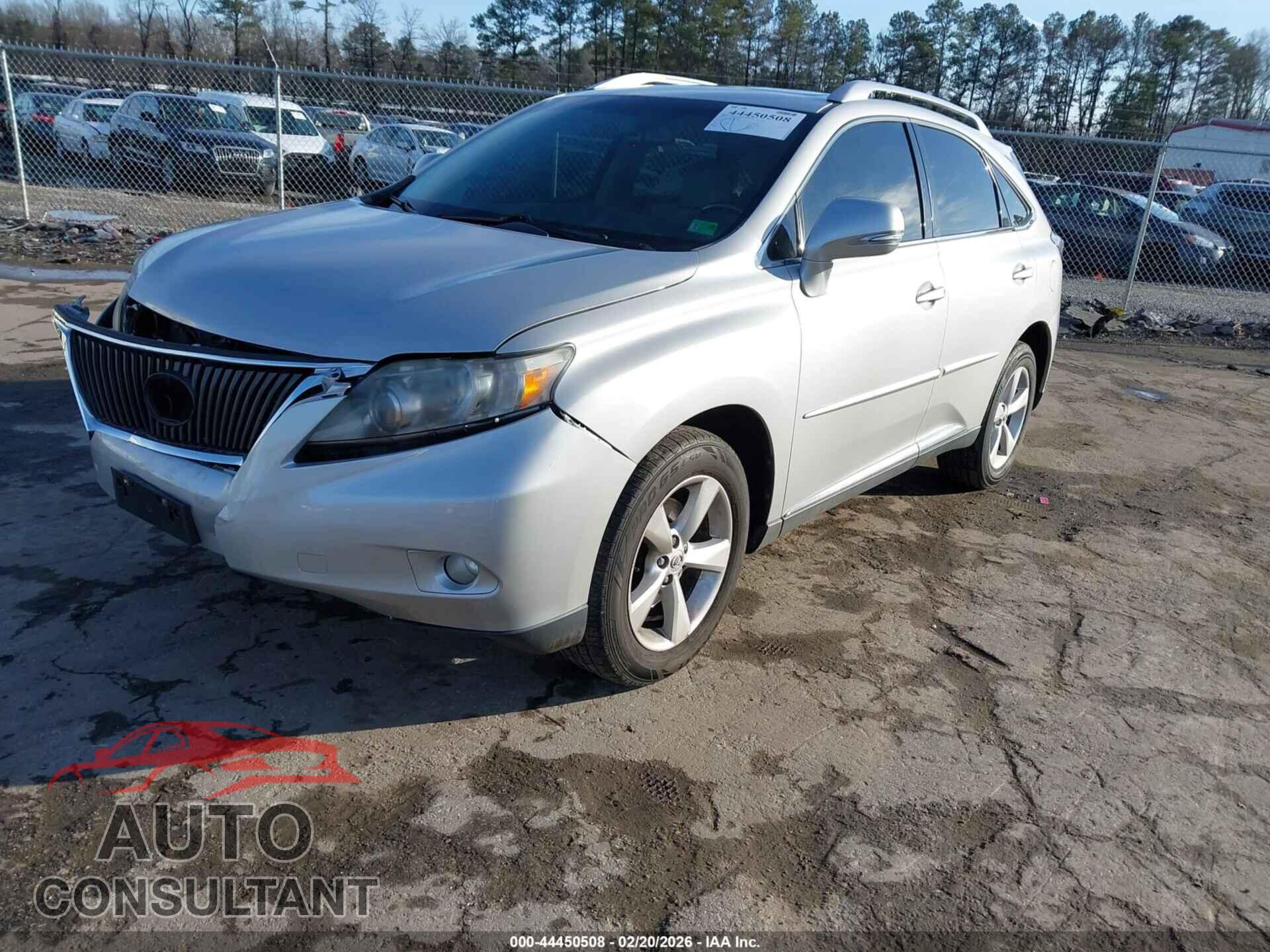 LEXUS RX 350 2010 - 2T2BK1BA7AC024667