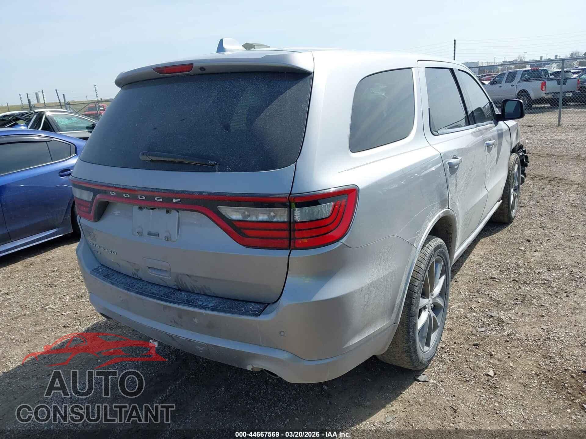 DODGE DURANGO 2015 - 1C4RDJAGXFC163467
