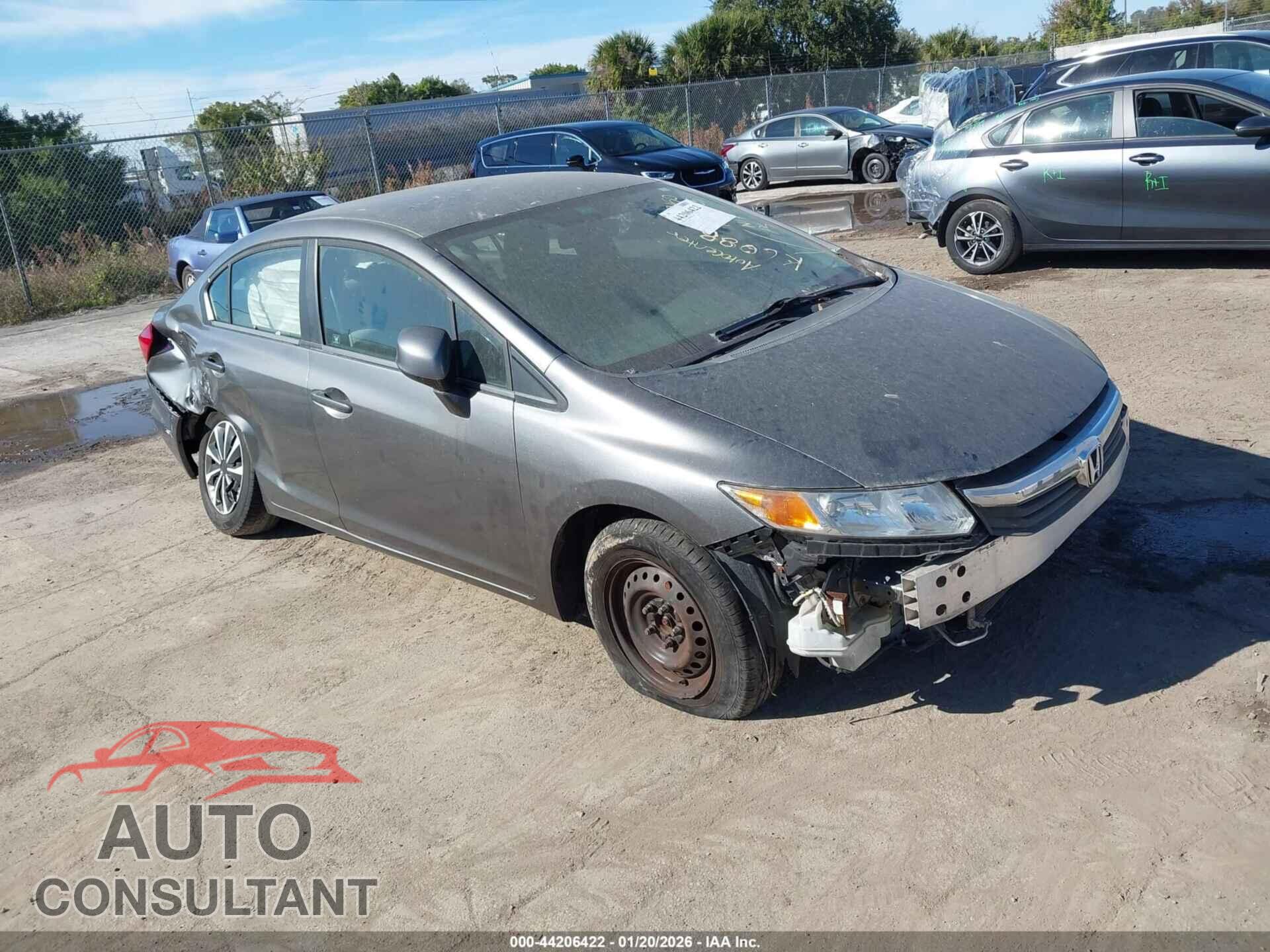 HONDA CIVIC 2012 - 19XFB2F52CE387150