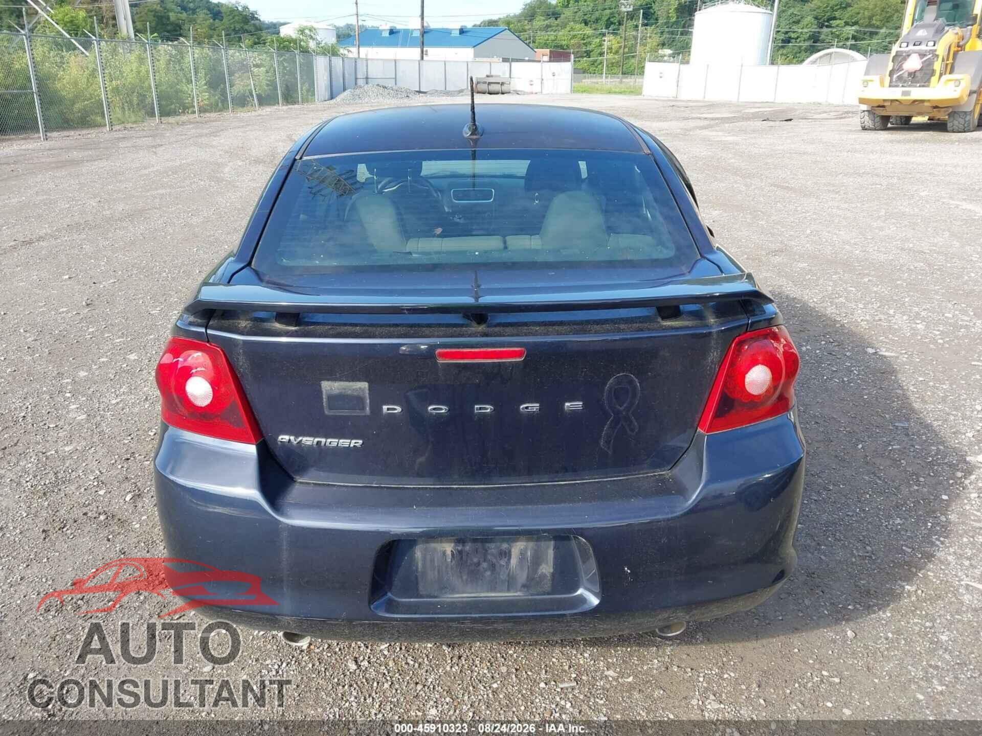 DODGE AVENGER 2012 - 1C3CDZAG4CN291339