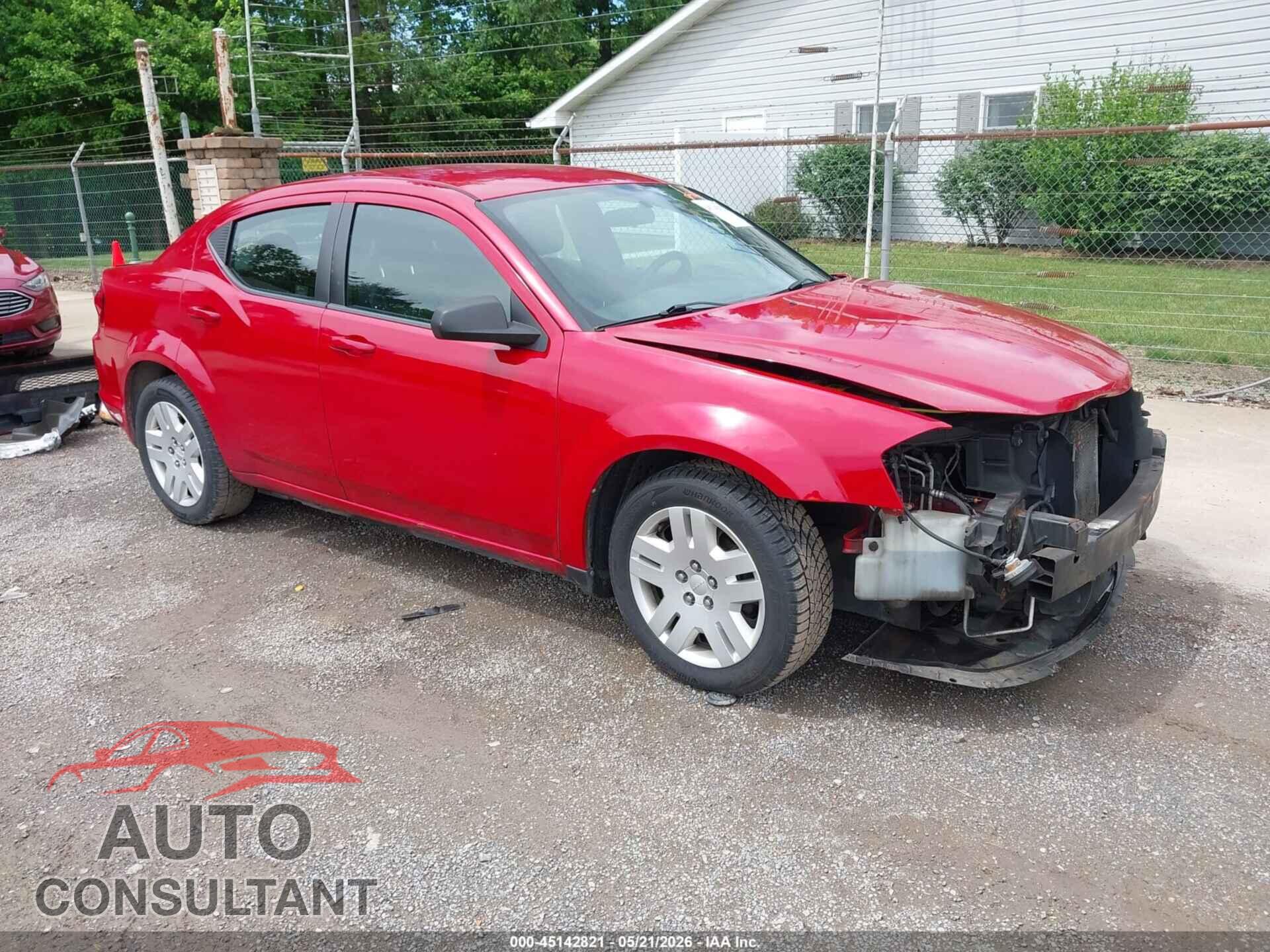 DODGE AVENGER 2013 - 1C3CDZAB6DN637199