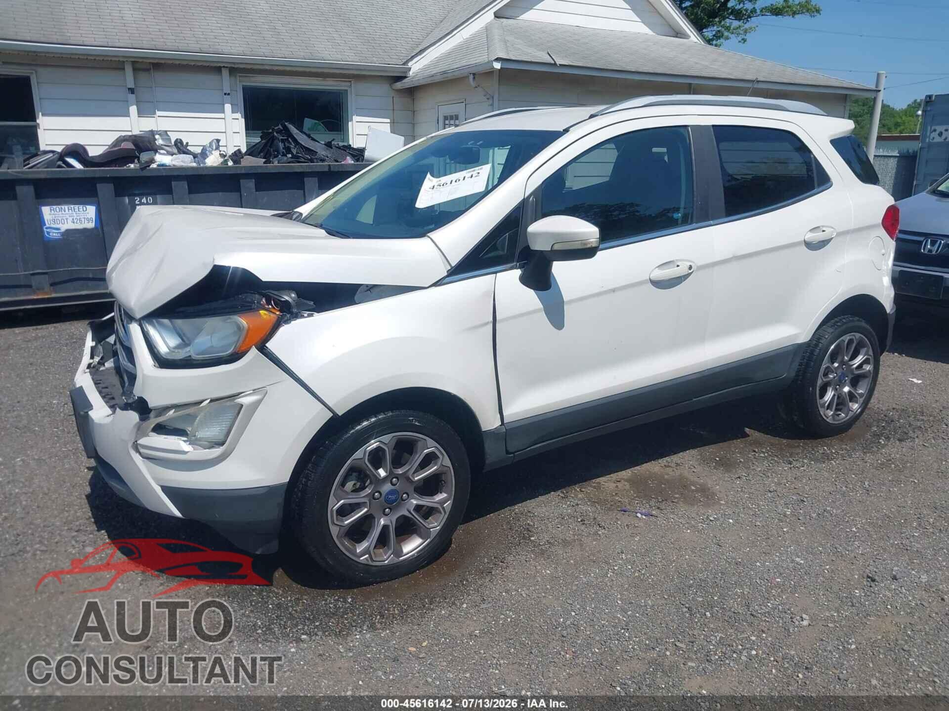 FORD ECOSPORT 2019 - MAJ6S3KL2KC262994