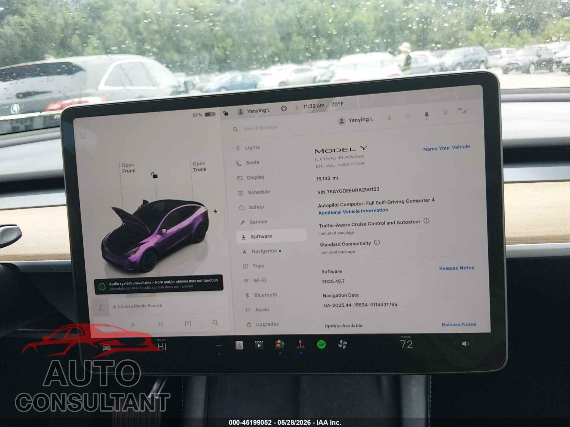 TESLA MODEL Y 2024 - 7SAYGDEE0RA250153