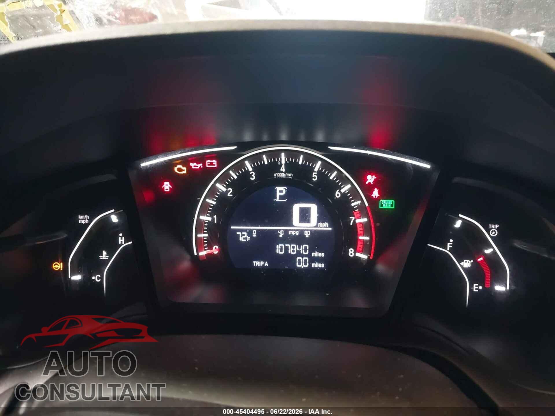 HONDA CIVIC 2018 - 2HGFC2F59JH603253