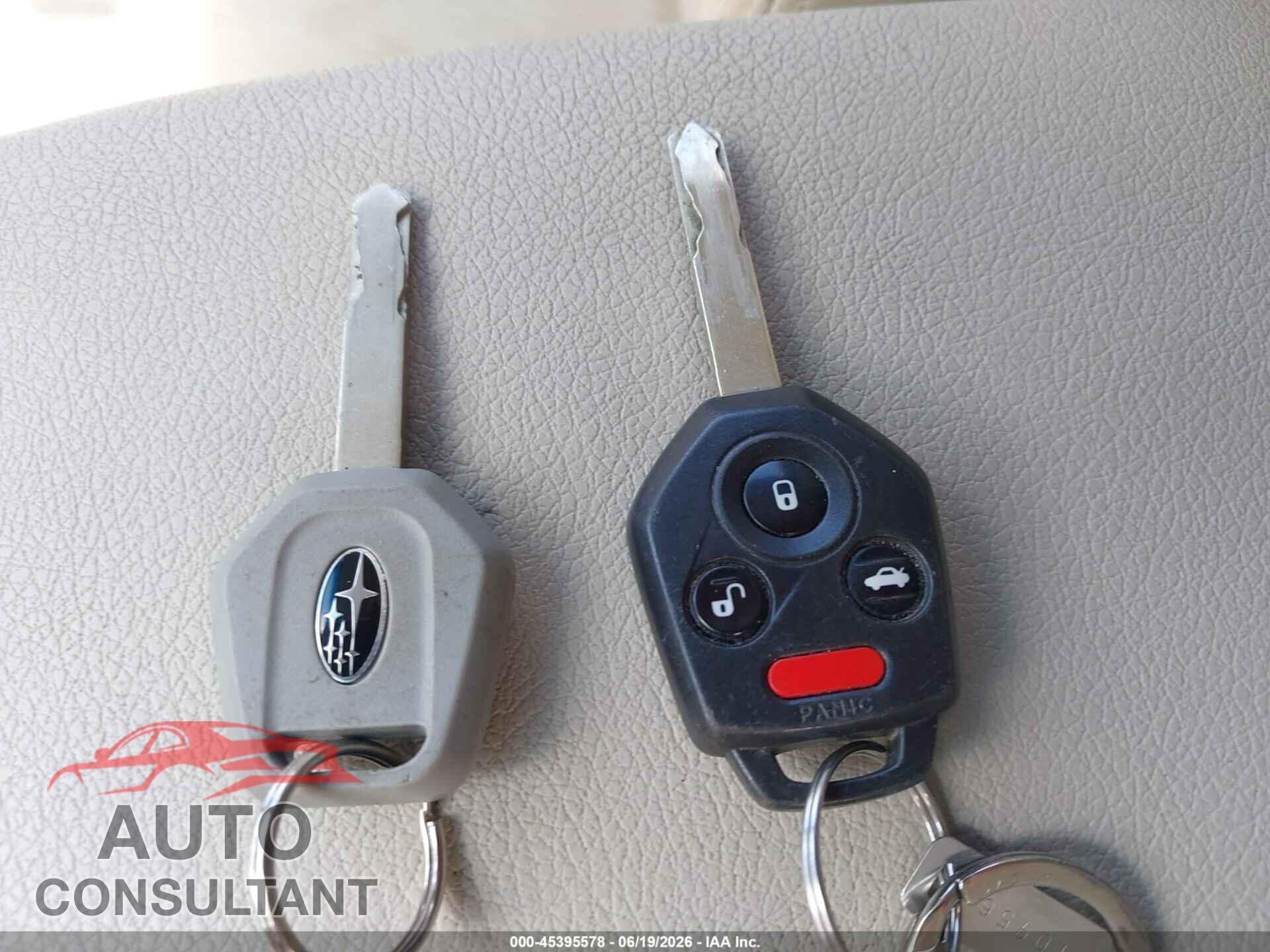 SUBARU OUTBACK 2012 - 4S4BRBCC5C3255029