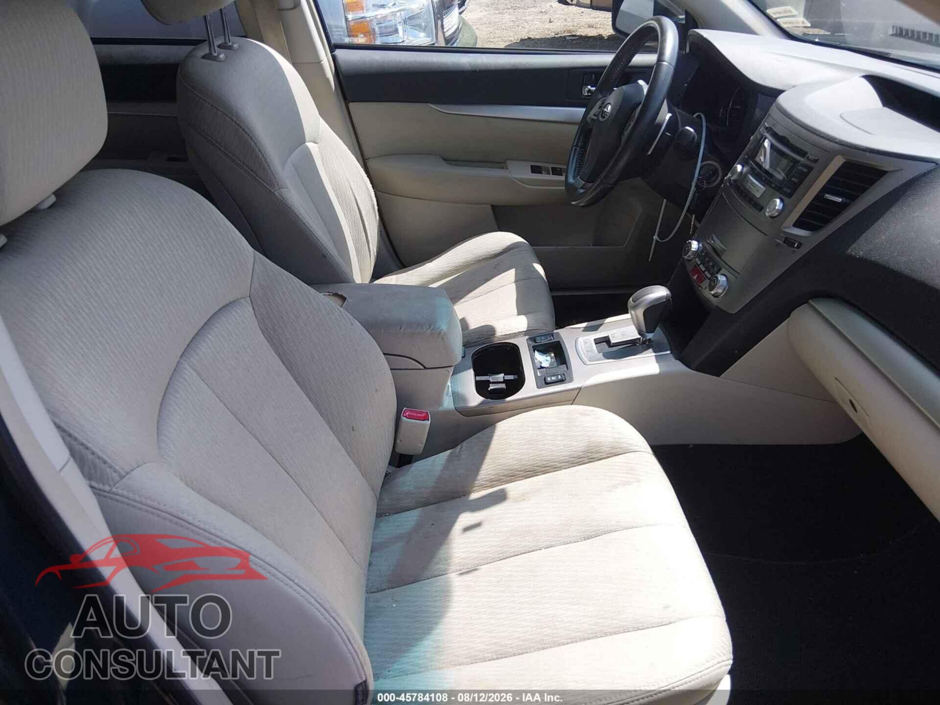 SUBARU OUTBACK 2012 - 4S4BRBCC4C3208008
