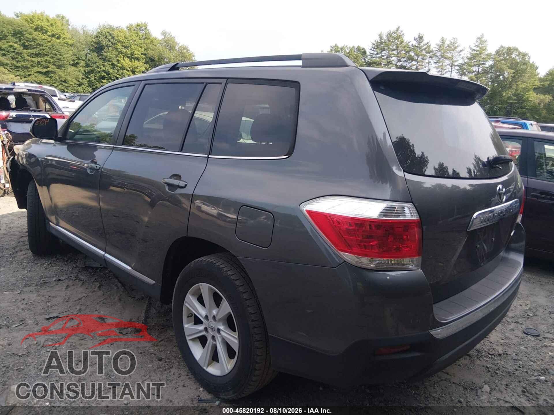 TOYOTA HIGHLANDER 2012 - 5TDBK3EH3CS149233