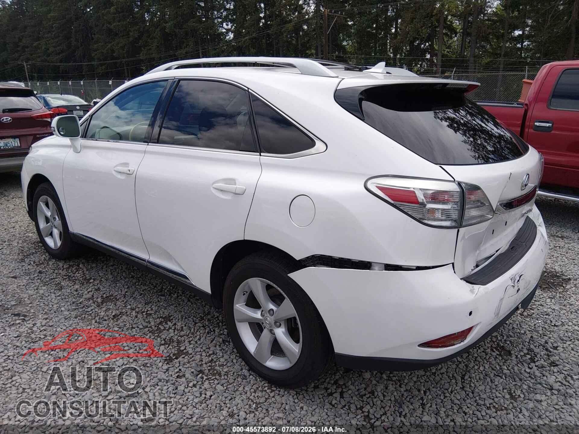 LEXUS RX 350 2011 - 2T2BK1BA2BC106789