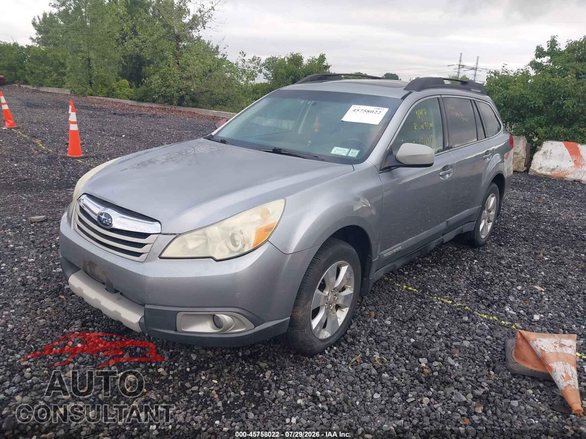 SUBARU OUTBACK 2010 - 4S4BRDLC2A2375580