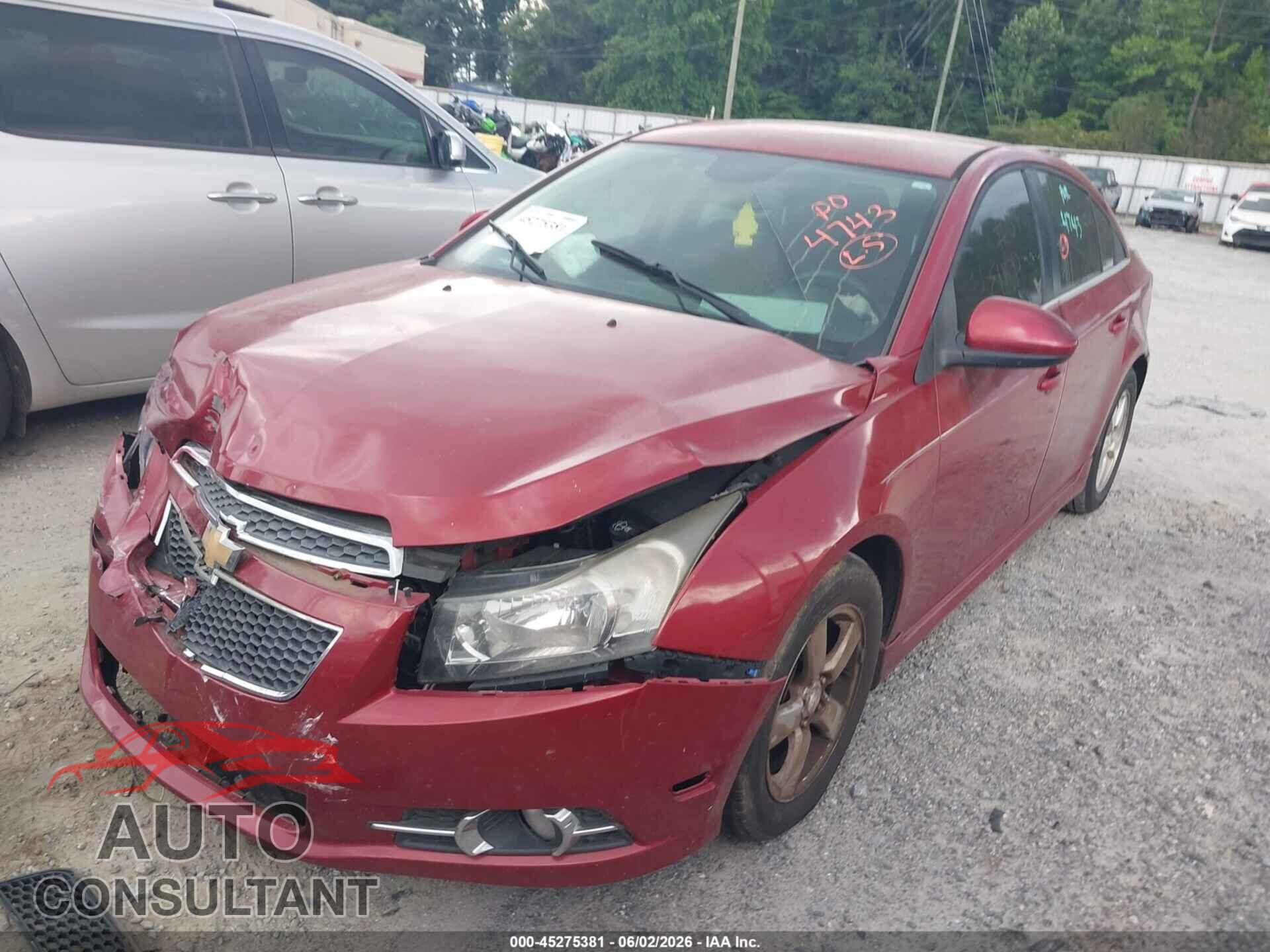 CHEVROLET CRUZE 2012 - 1G1PF5SC0C7392287