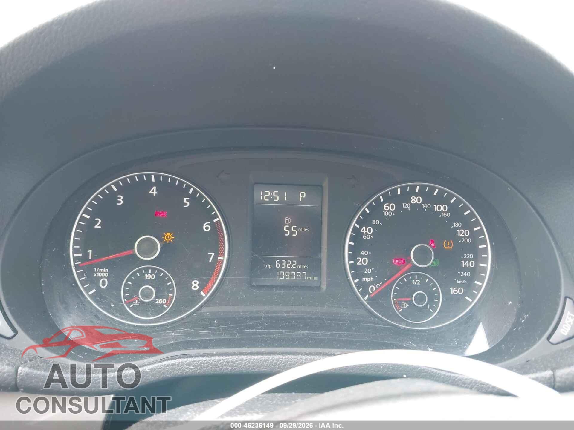 VOLKSWAGEN PASSAT 2013 - 1VWAP7A31DC026240
