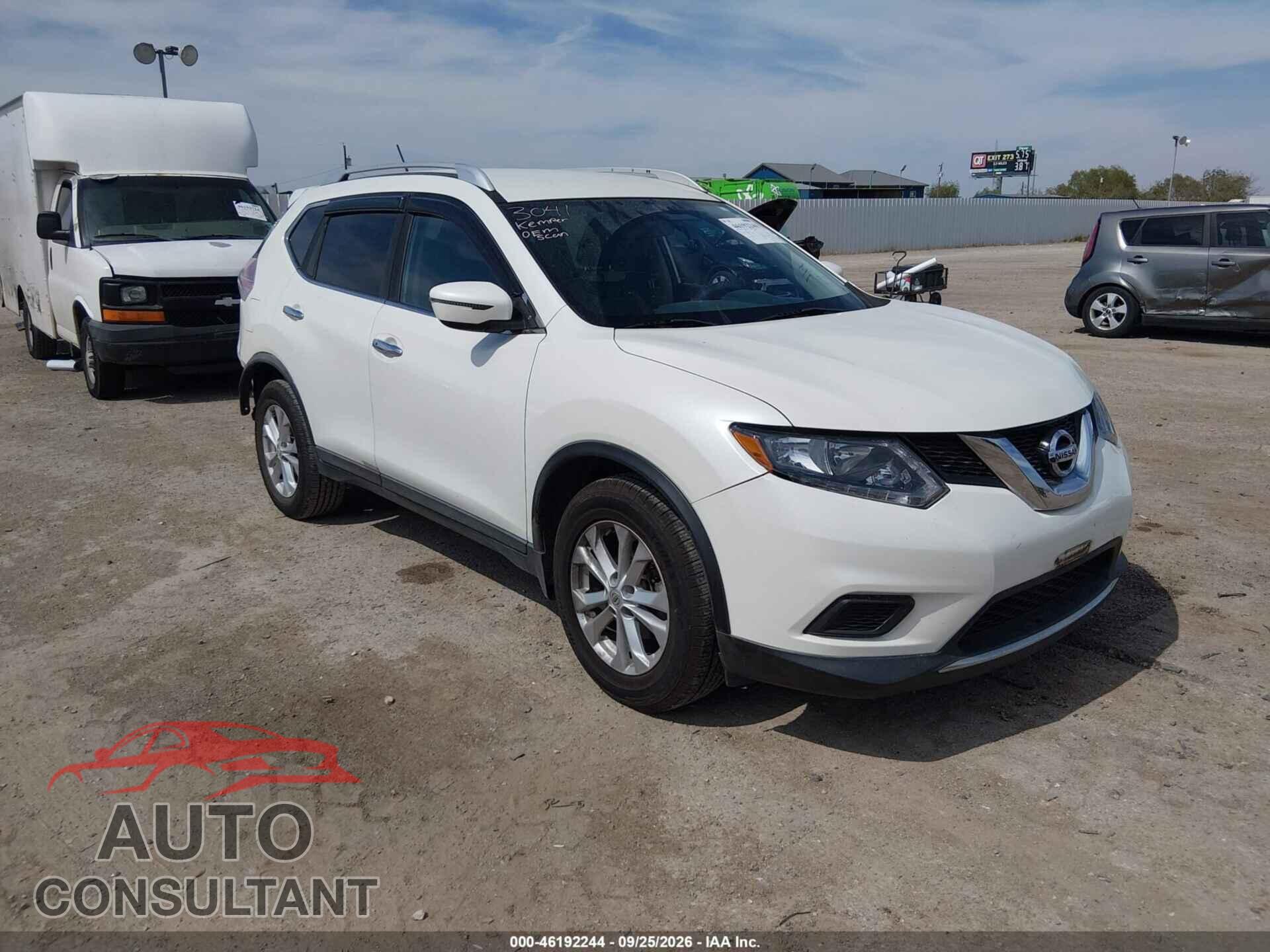 NISSAN ROGUE 2016 - KNMAT2MT9GP667064