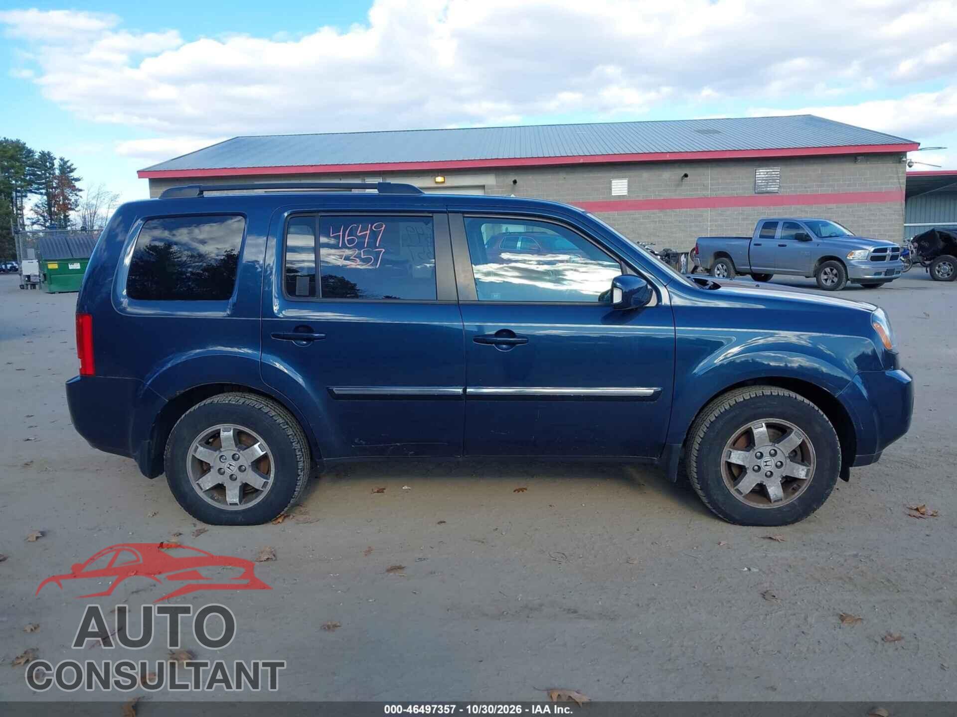 HONDA PILOT 2011 - 5FNYF4H97BB090103