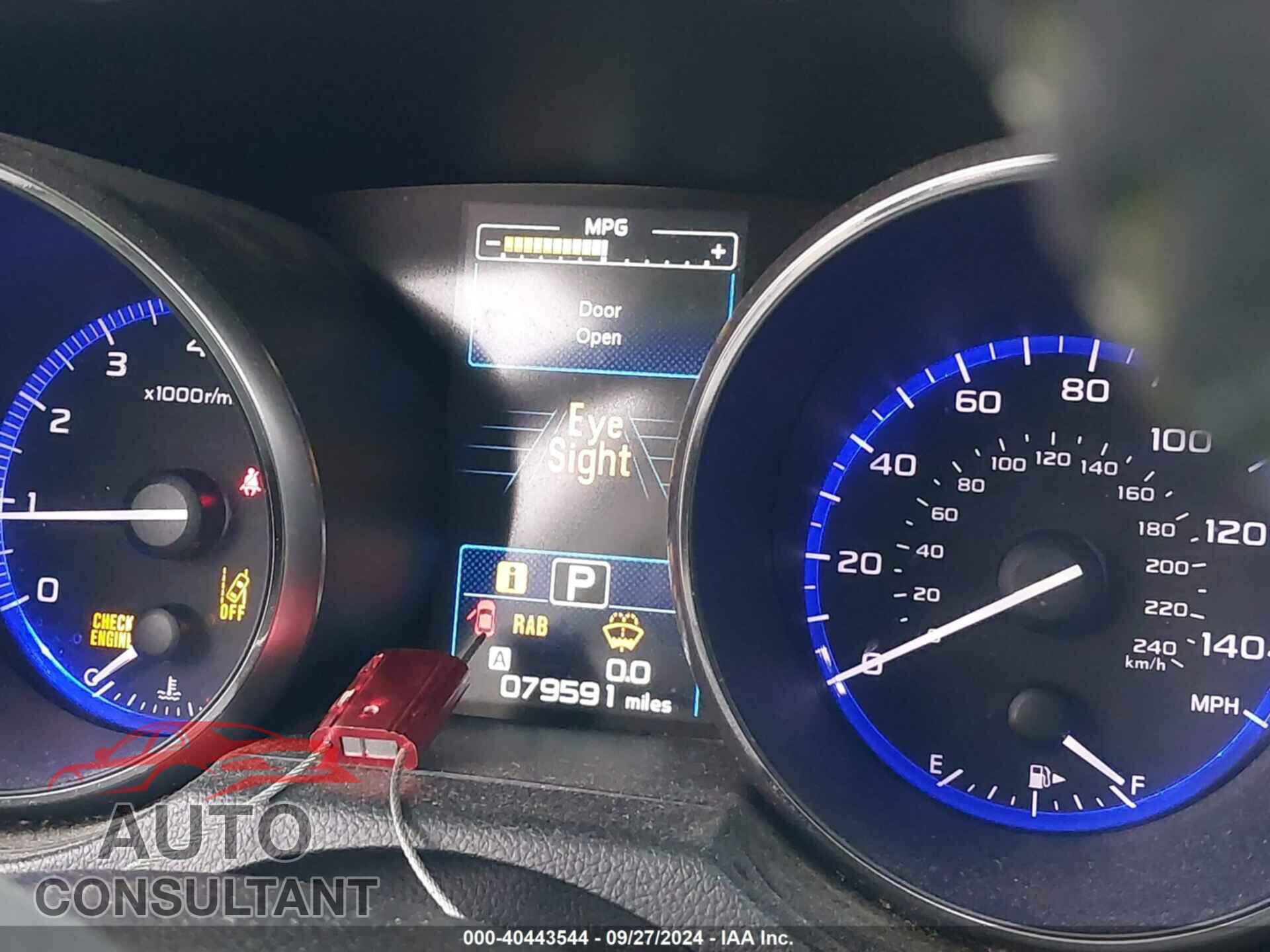 SUBARU OUTBACK 2018 - 4S4BSANC2J3368395