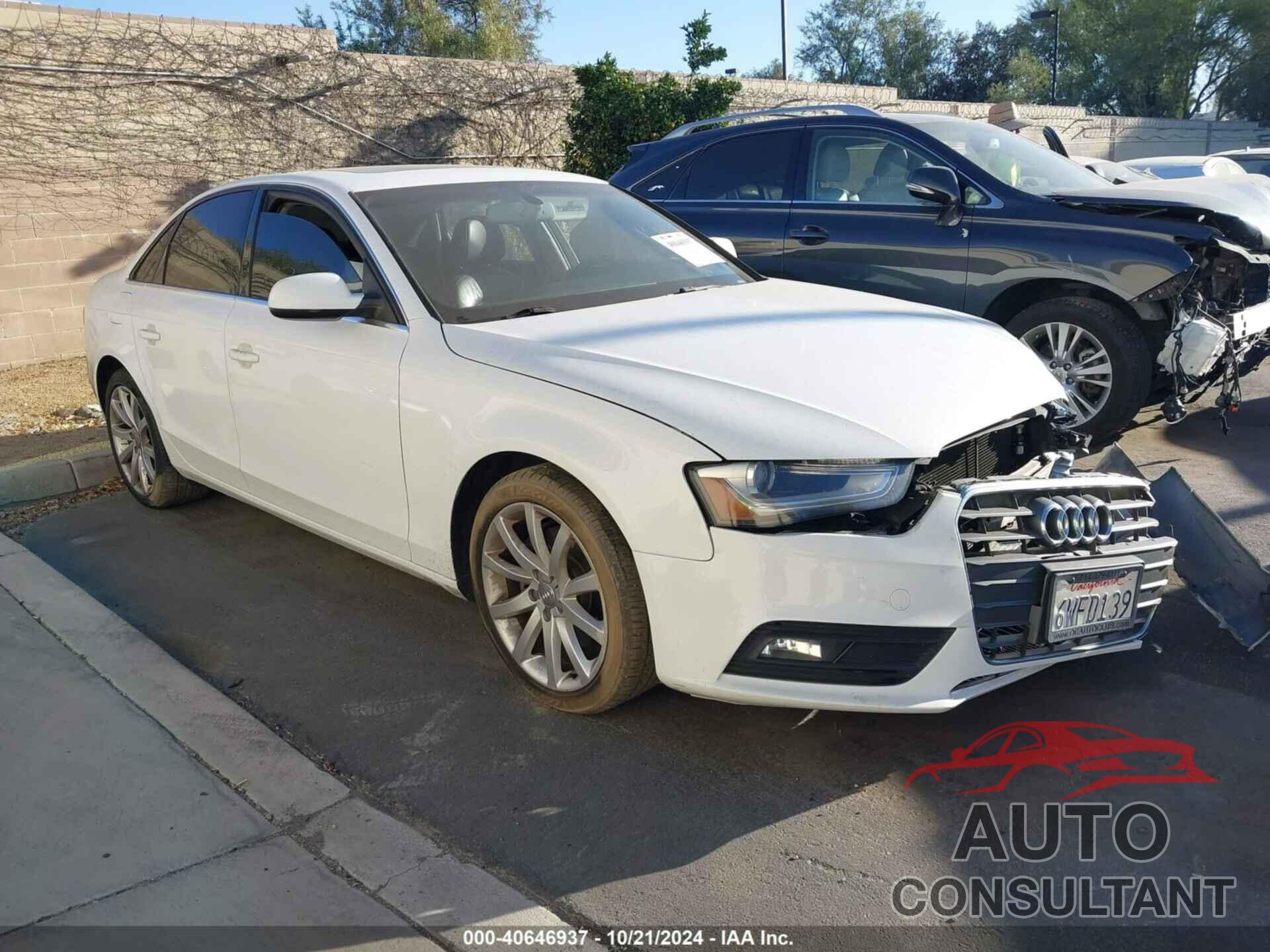 AUDI A4 2013 - WAUFFAFLXDN003591