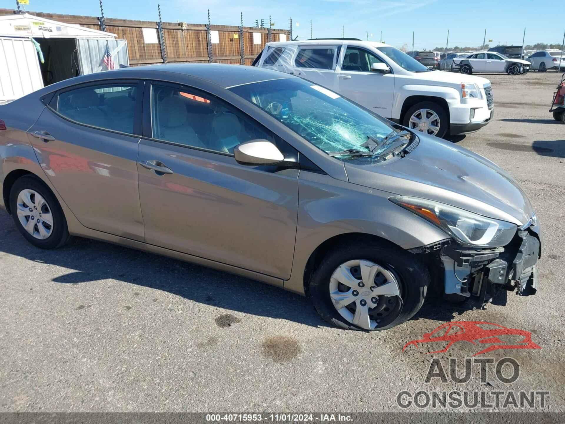 HYUNDAI ELANTRA 2016 - 5NPDH4AE2GH786411