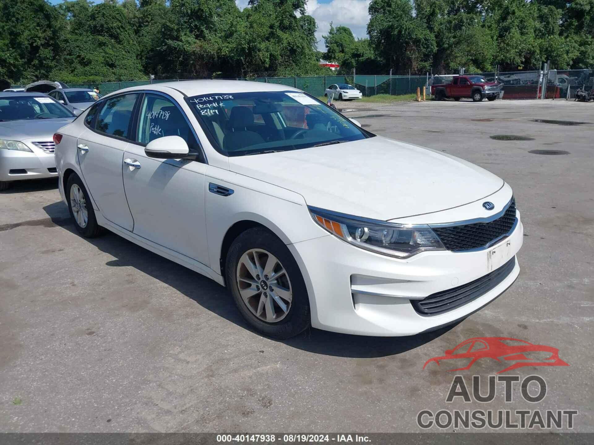 KIA OPTIMA 2016 - KNAGT4L39G5073039
