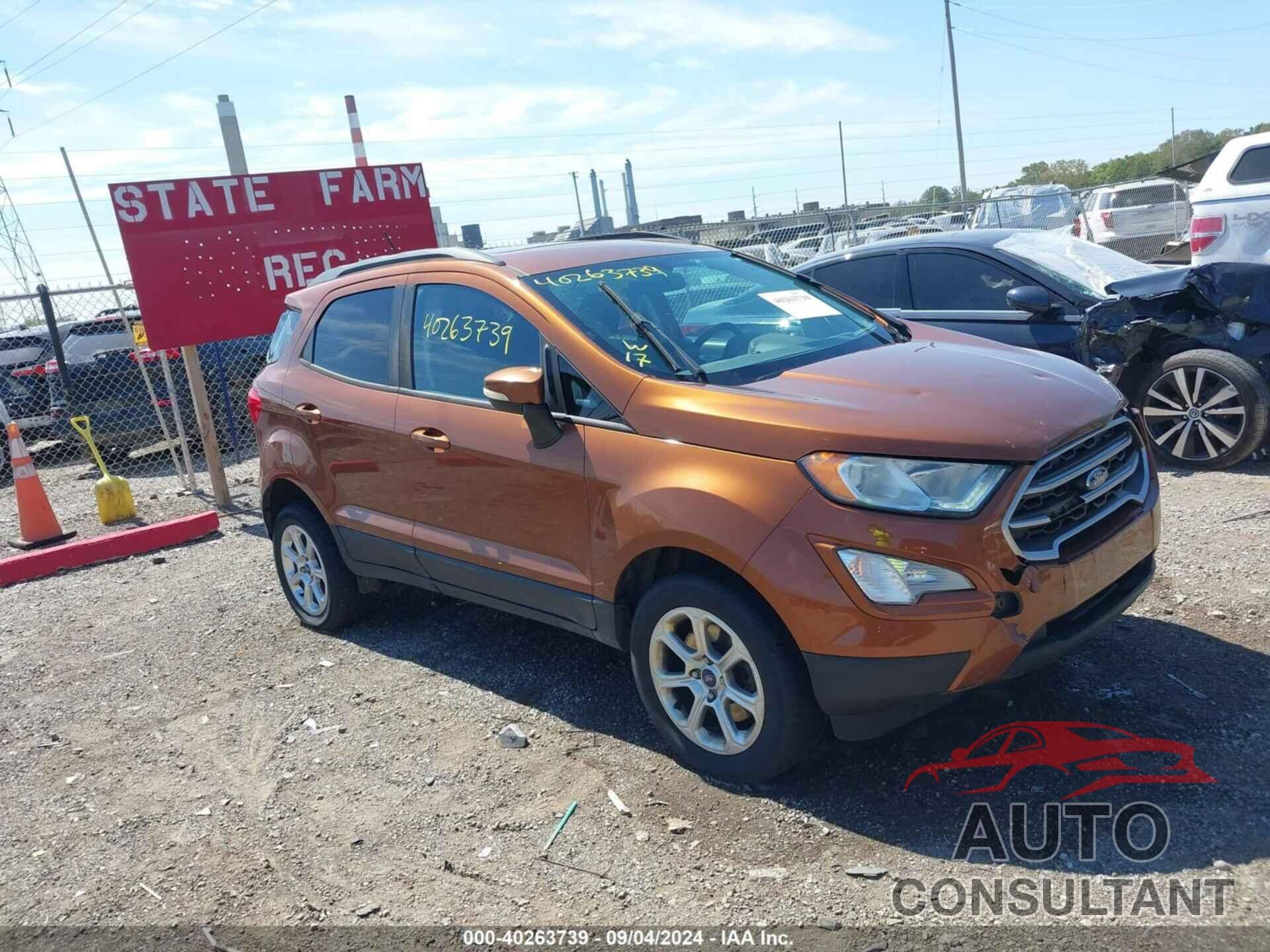 FORD ECOSPORT 2018 - MAJ6P1UL1JC215845