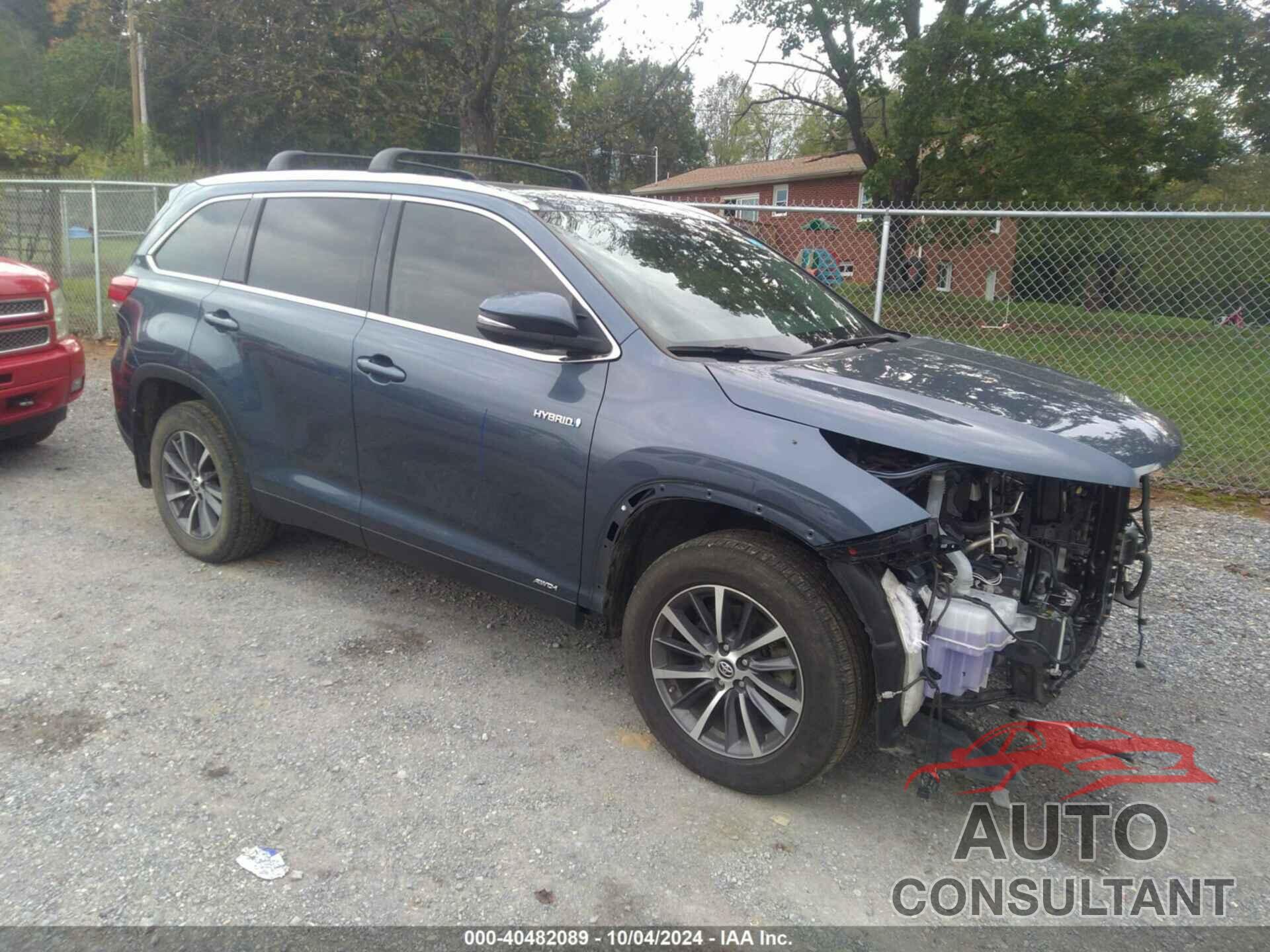 TOYOTA HIGHLANDER HYBRID 2019 - 5TDJGRFH0KS069319